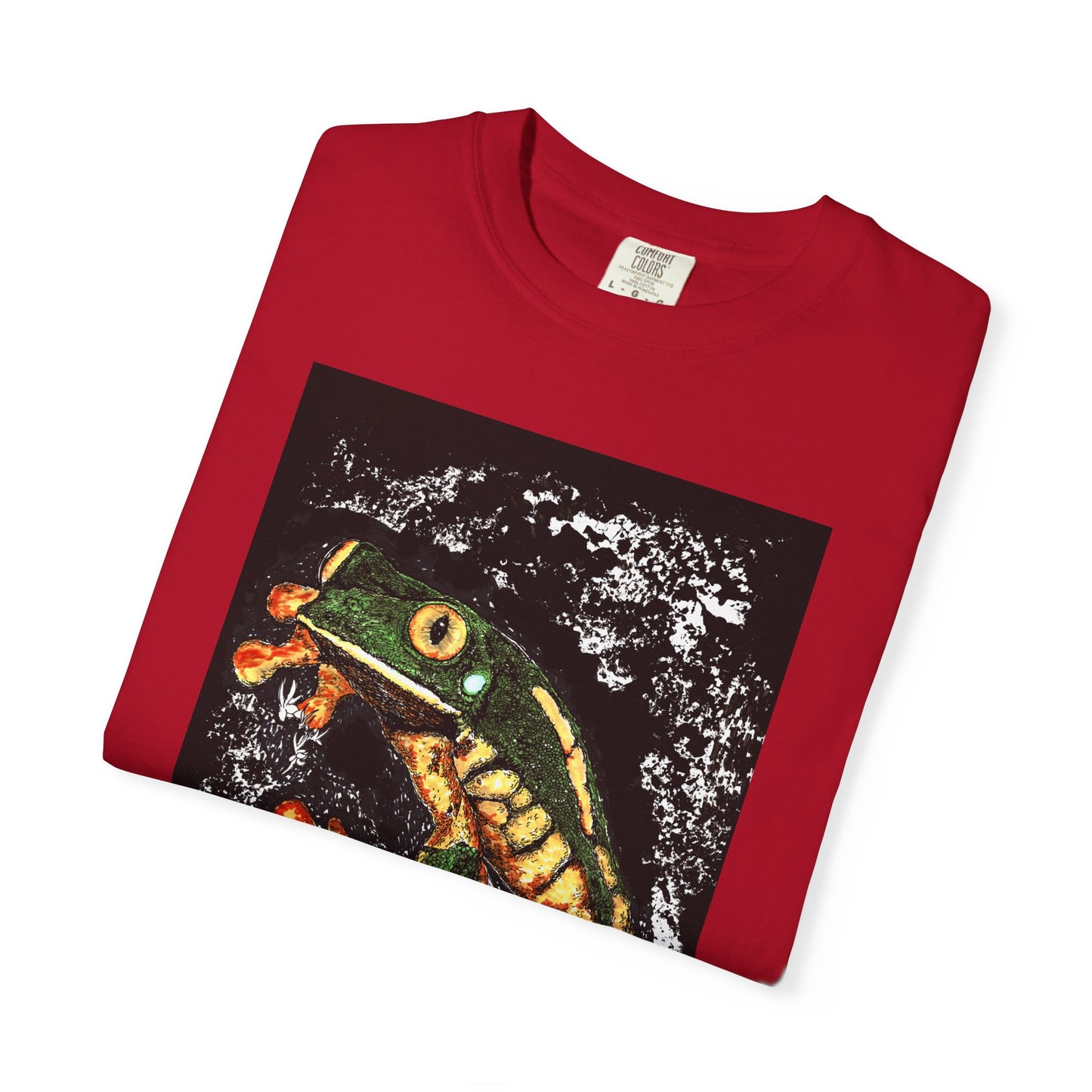 Colorful Frog Unisex T-shirt - Eco-Friendly Art Tee
