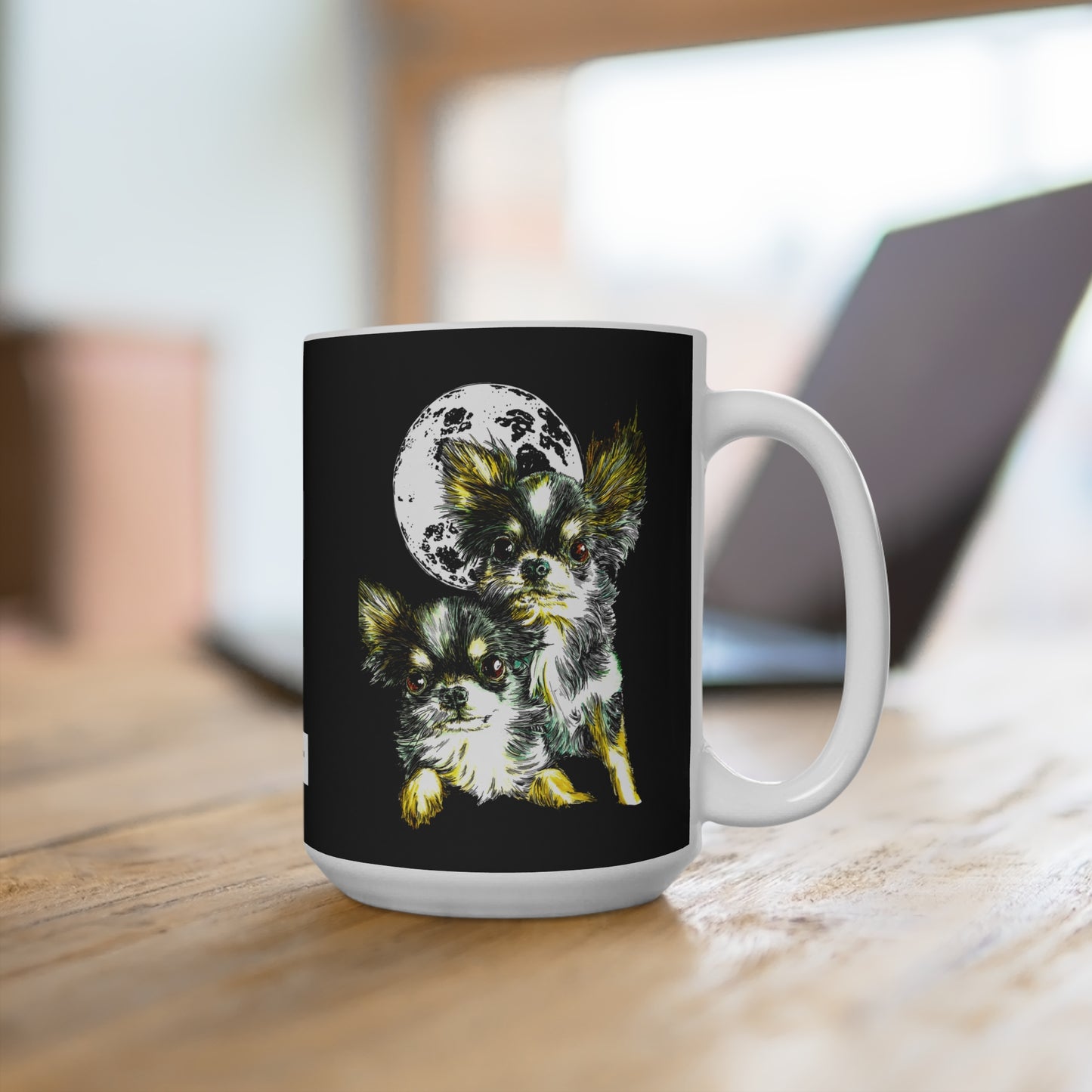 Chihuahua Moonlit Mug - 15oz, Perfect Gift for Dog Lovers