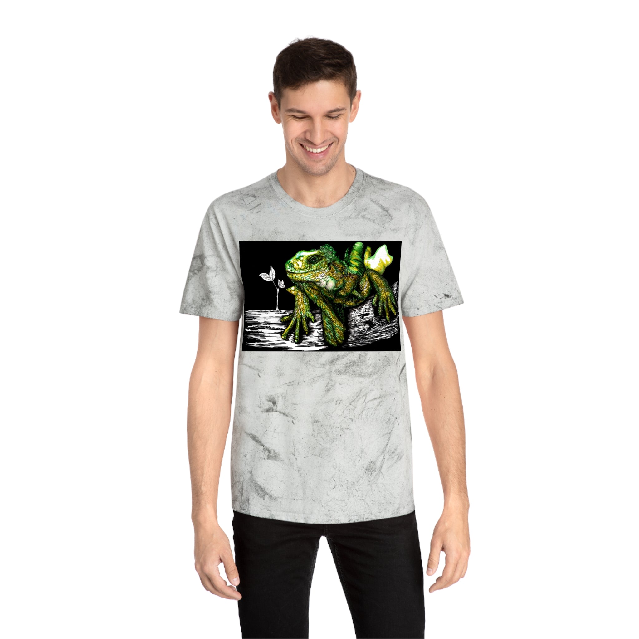 Iguana Unisex Color Blast T-Shirt - Vibrant Nature-Inspired