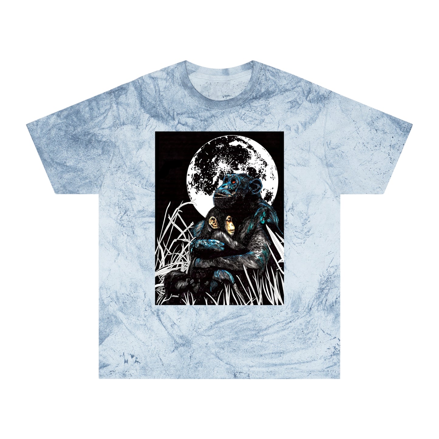 Gorilla and Child T Shirt Original Hand-Drawn Art