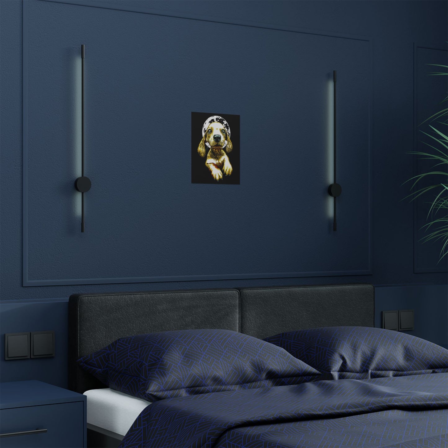 Charming Dog Satin Poster - 300gsm Wall Art Print