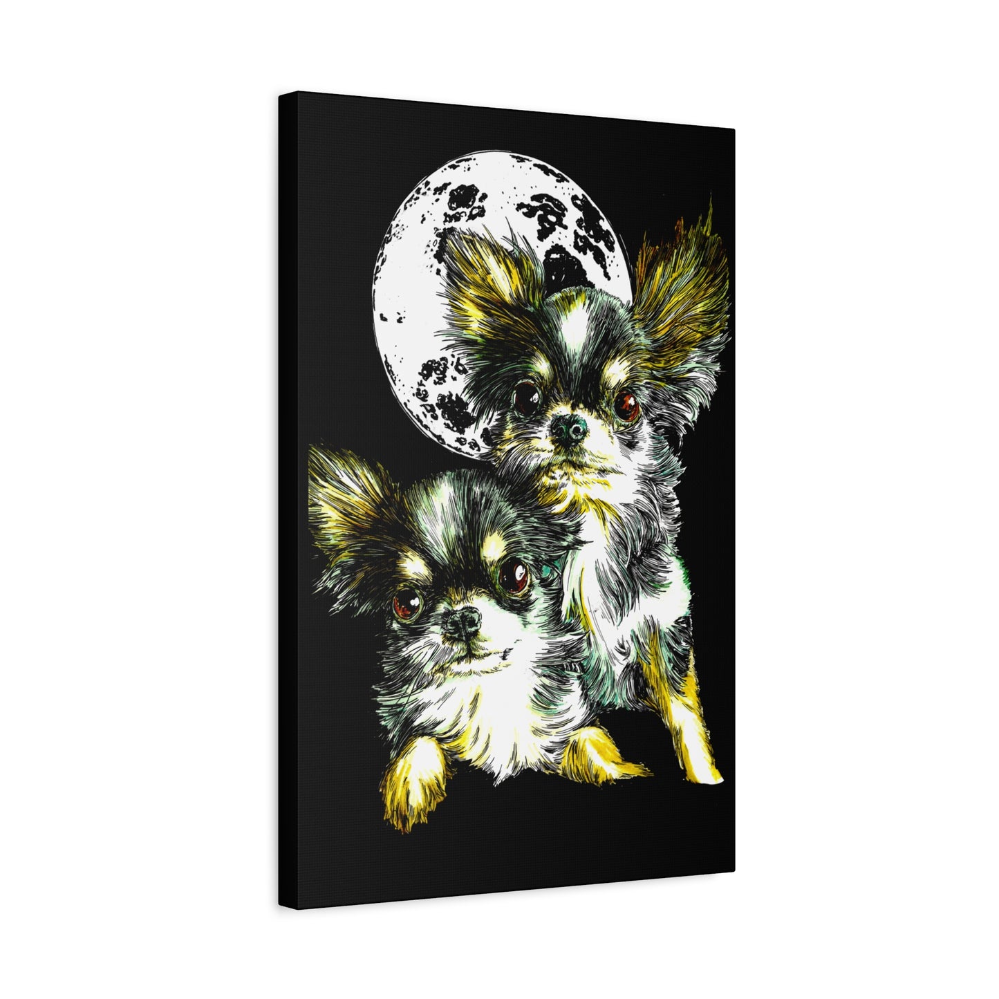 Chihuahuas Wall Art Print of the Original, hand drawn art