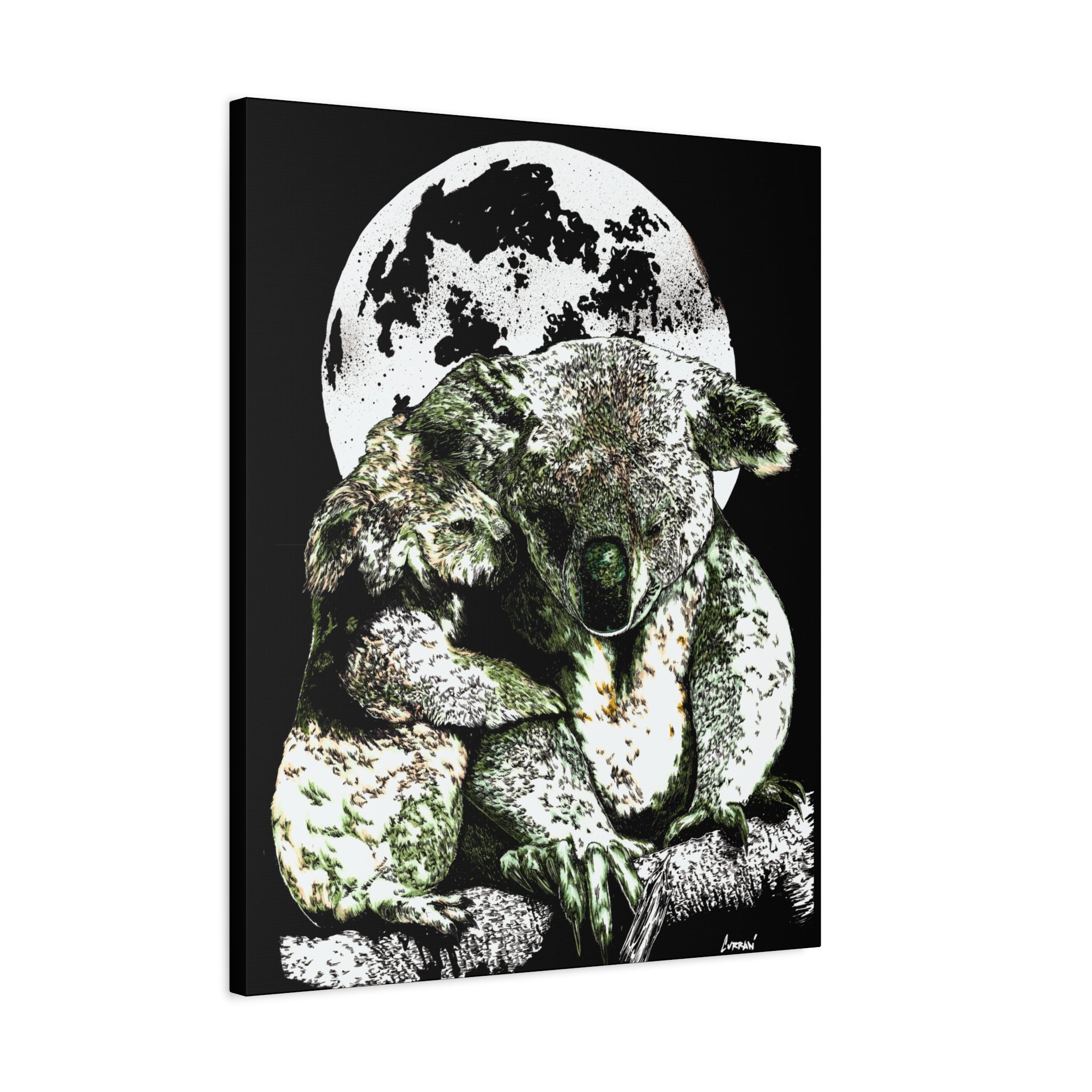 Koala Wall Art, Koala Print, Hand-Drawn Koalas, Wildlife Art