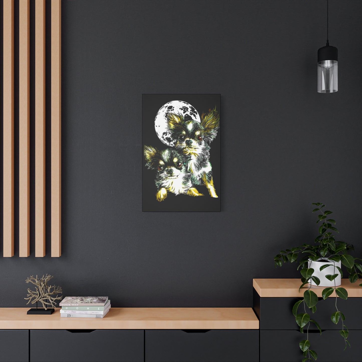 Chihuahuas Wall Art Print of the Original, hand drawn art