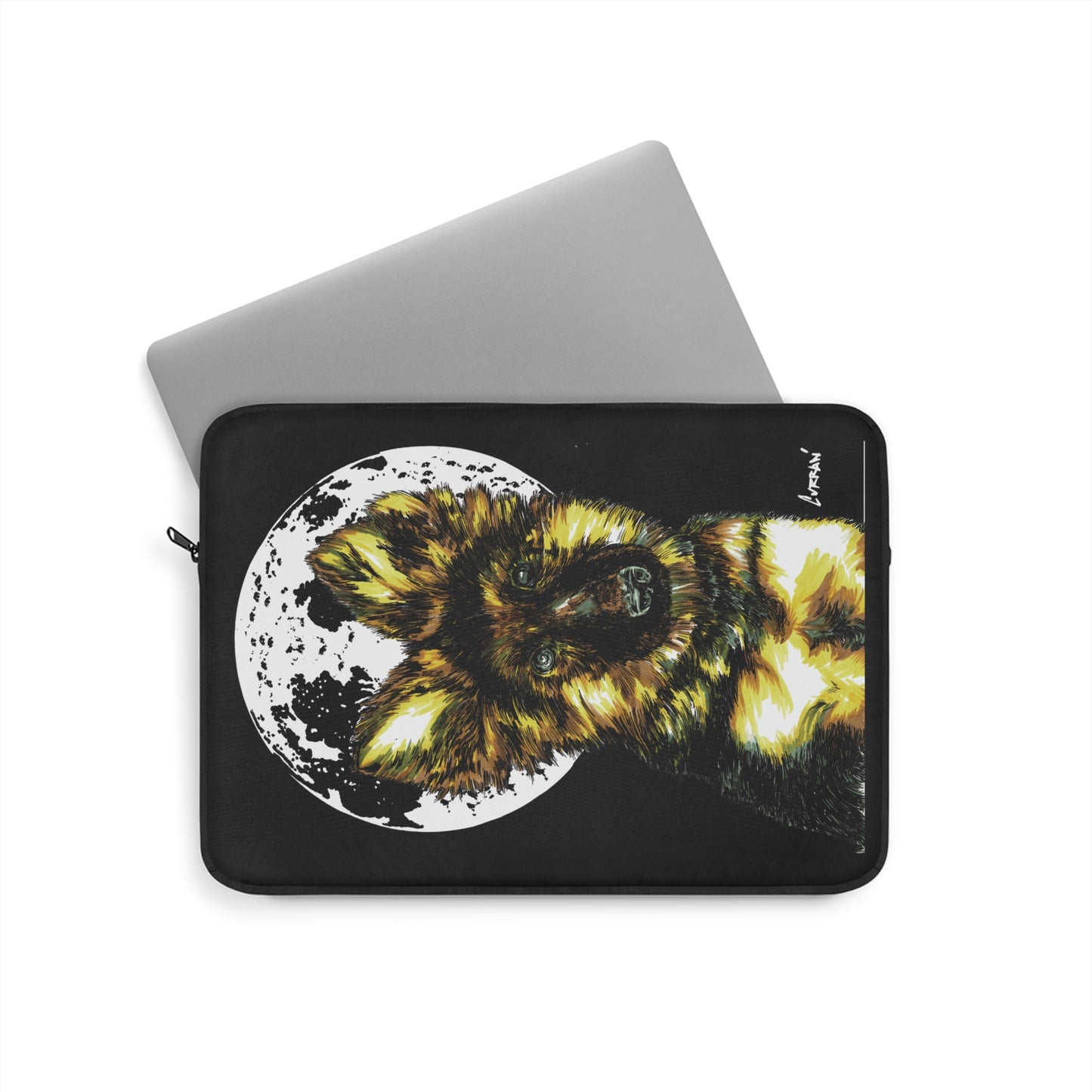 German Sheppard Puppy Laptop Sleeve, Stylish Protective Case