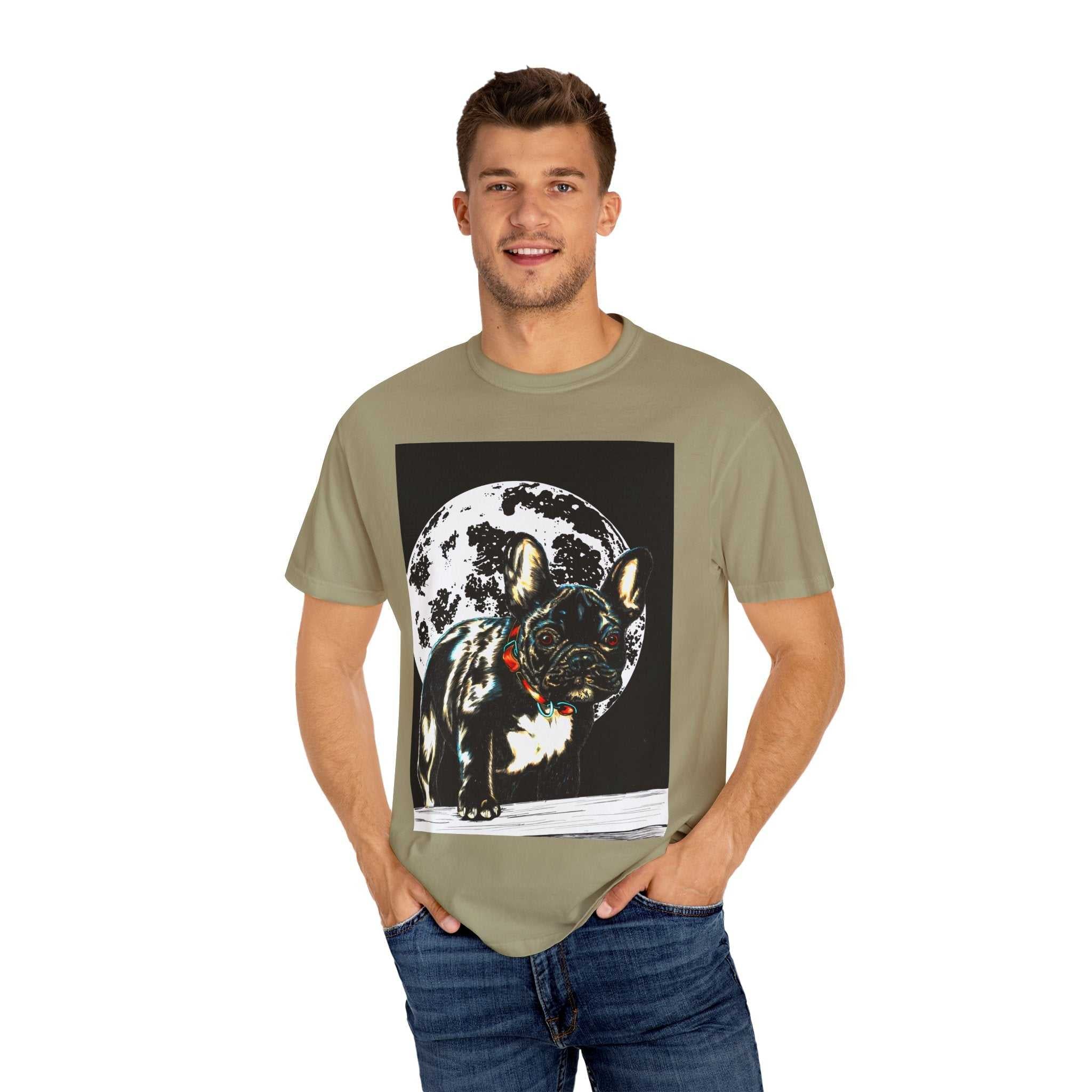 Moonlit French Bulldog Unisex T-Shirt - Pet Lovers Gift