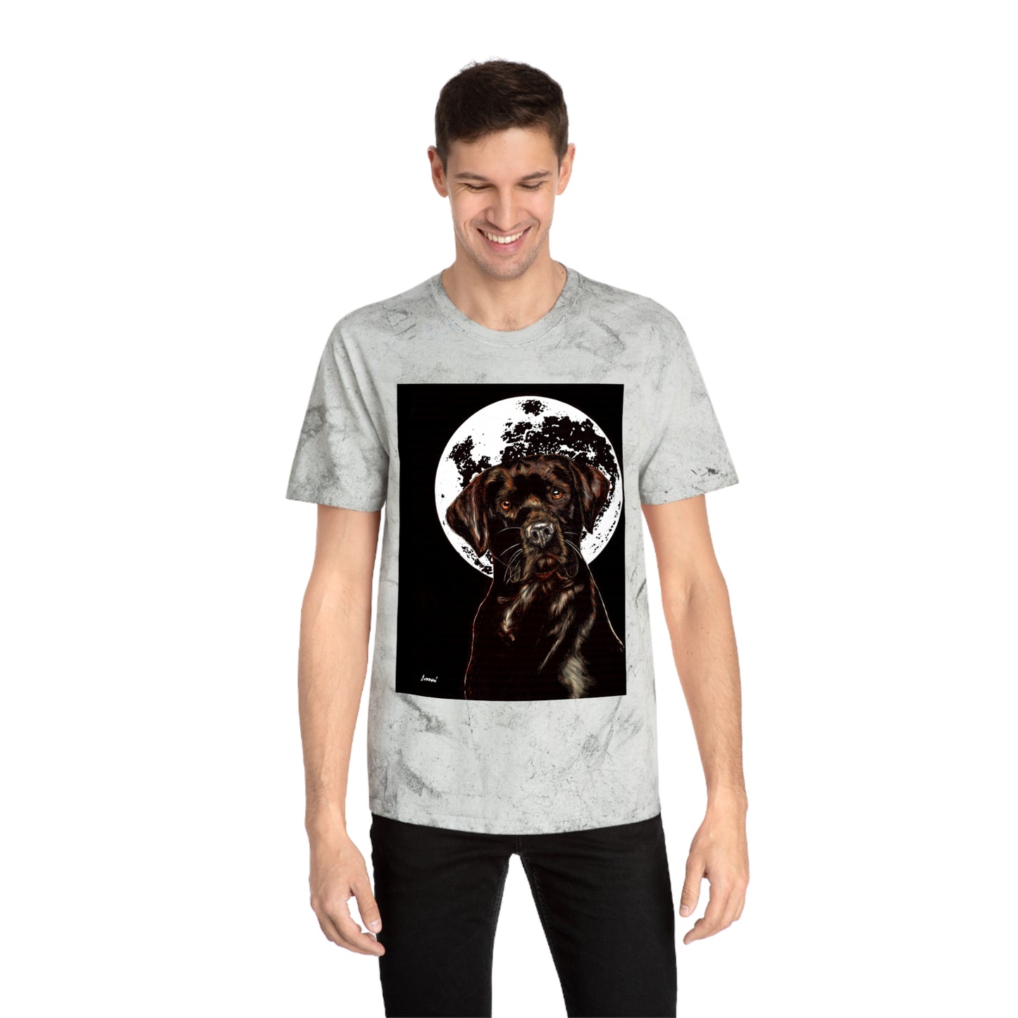 Chocolate Labrador T-Shirt - Artistic Dog Tee for Pet Lovers