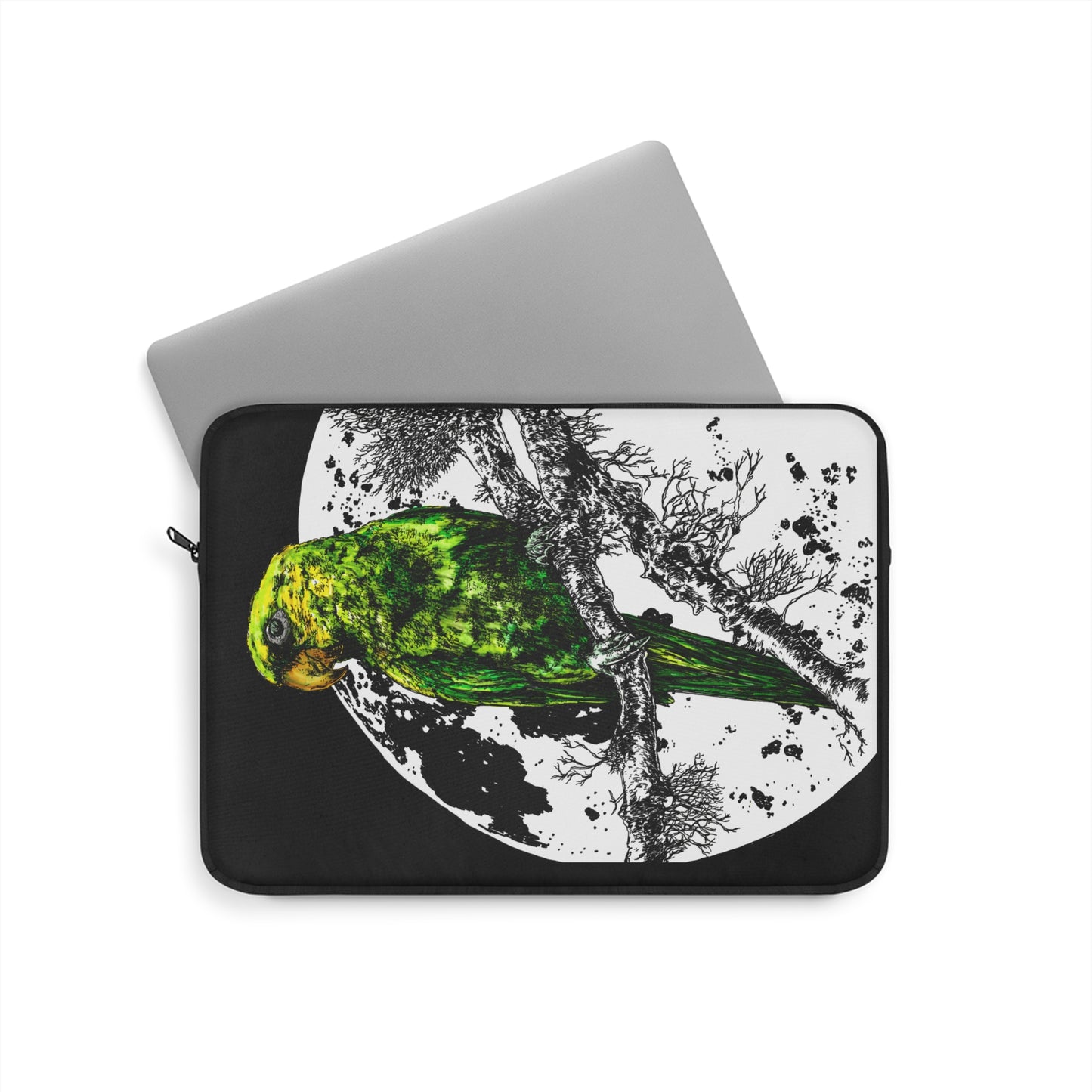 Parrot Laptop Sleeve - Eco-friendly, Bohemian Tech Accessory