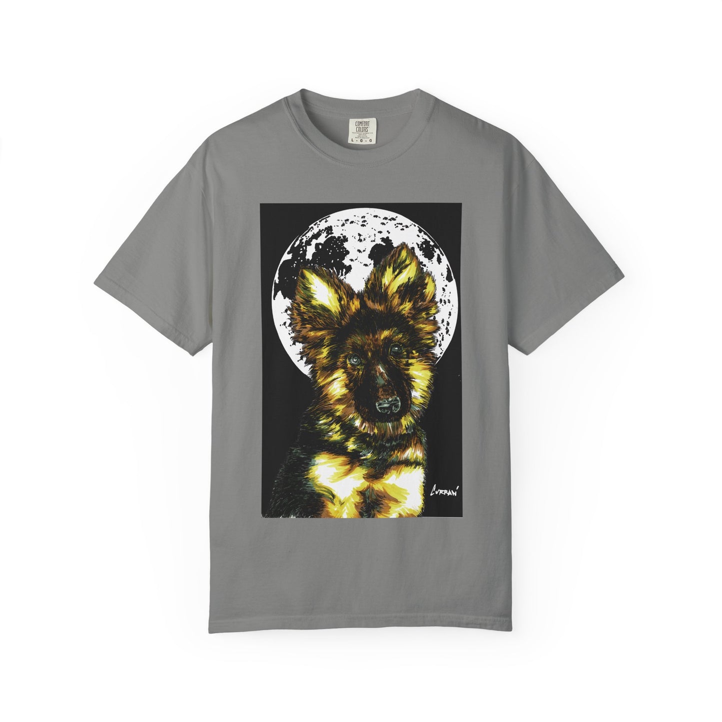 German Sheppard Puppy Unisex T-shirt - Hand Drawn Art