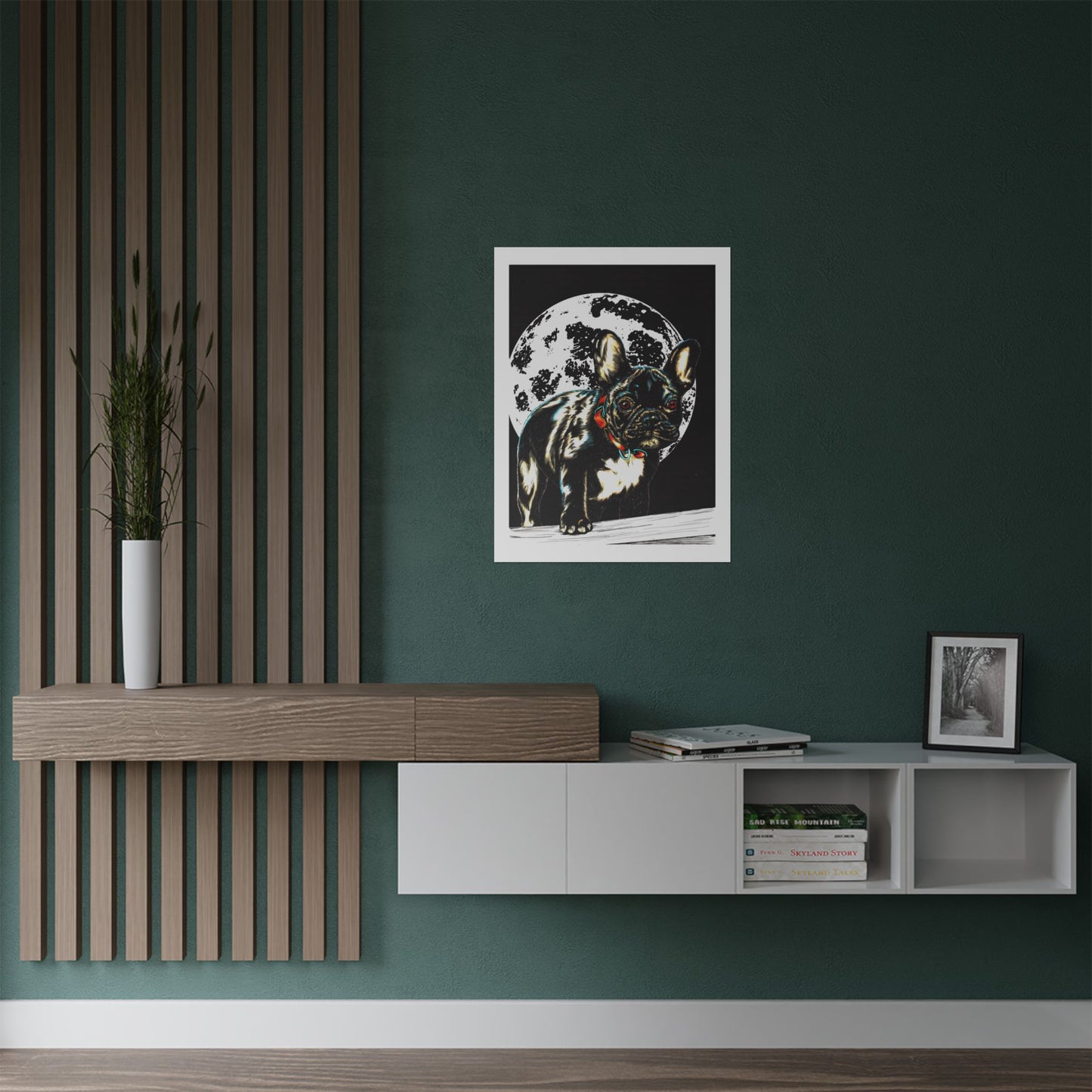 French Bulldog Art Satin Poster Wall Décor for Pet Lovers