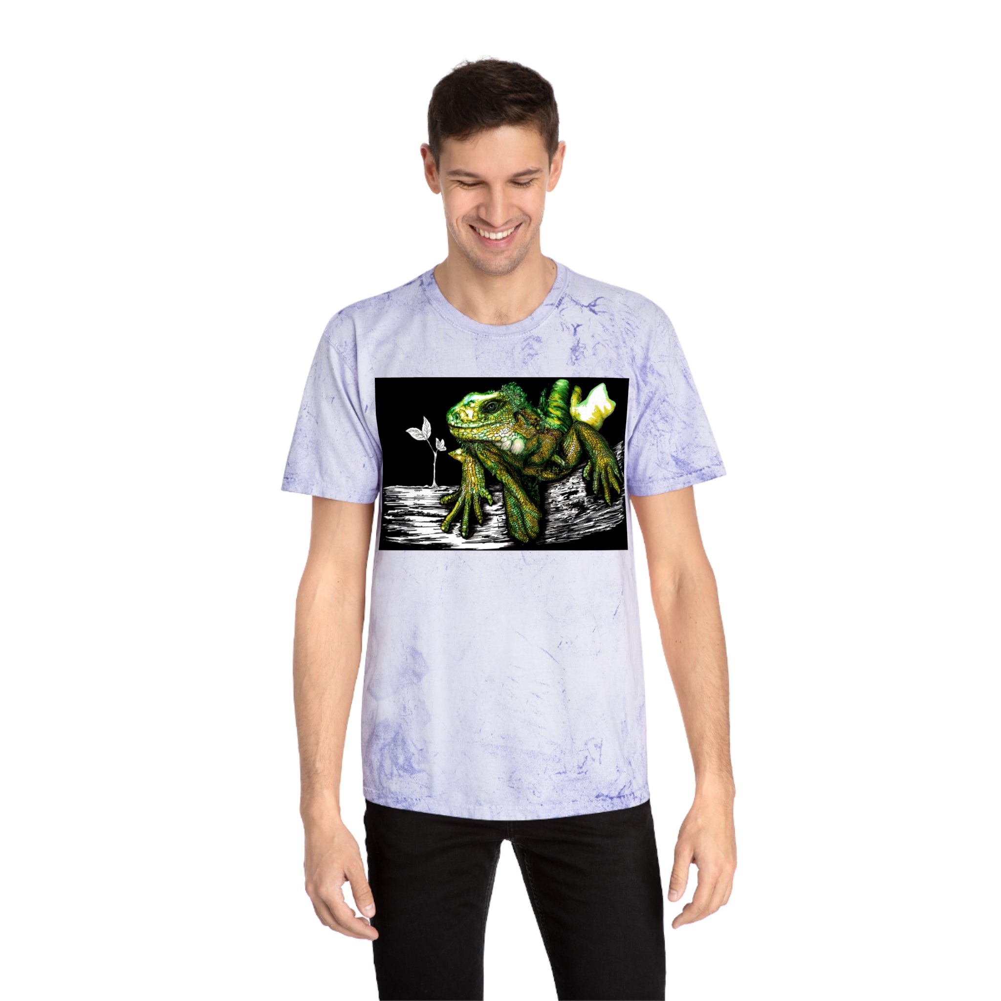 Iguana Unisex Color Blast T-Shirt - Vibrant Nature-Inspired