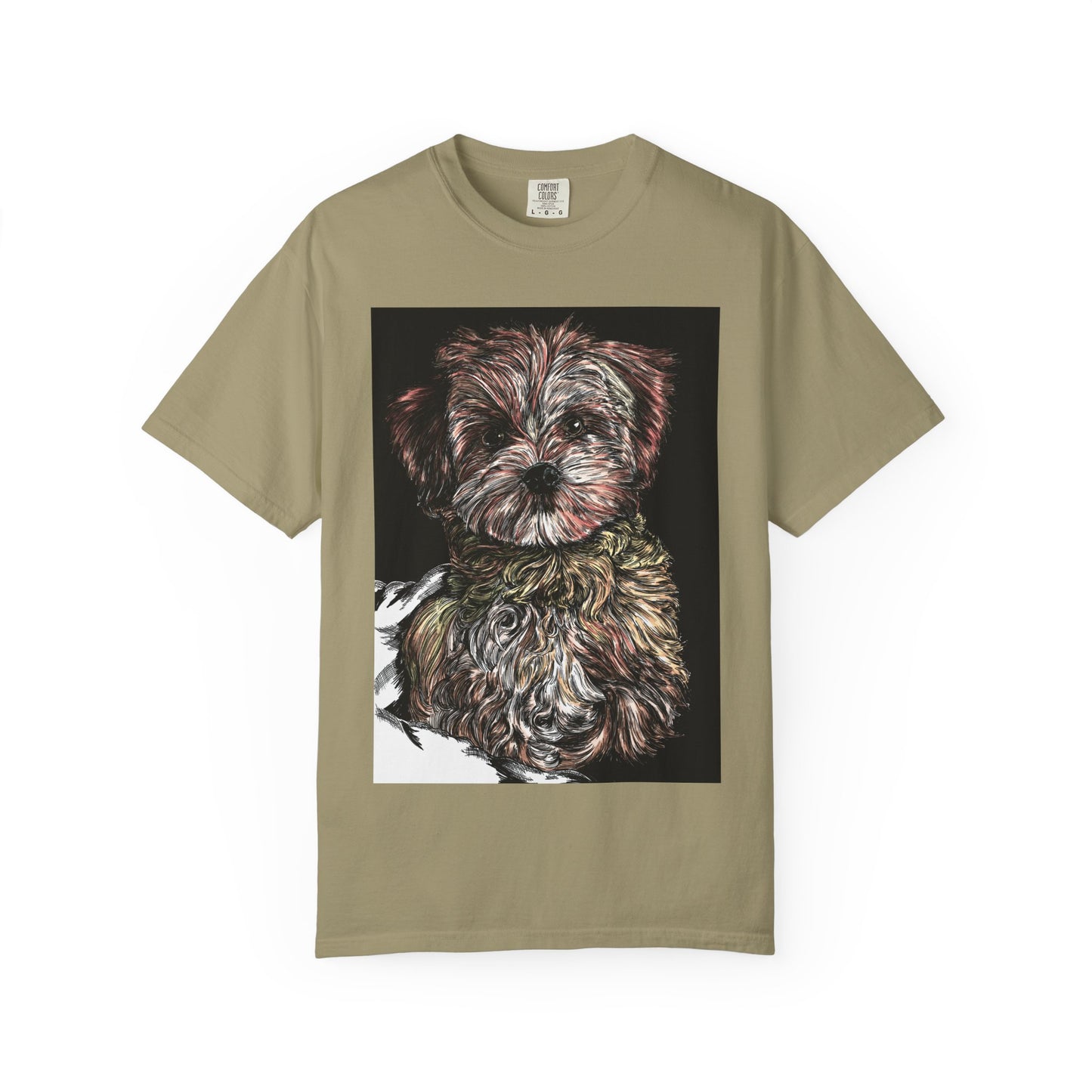 Puppy Art Unisex Garment-Dyed T-Shirt – Original Hand-Drawn