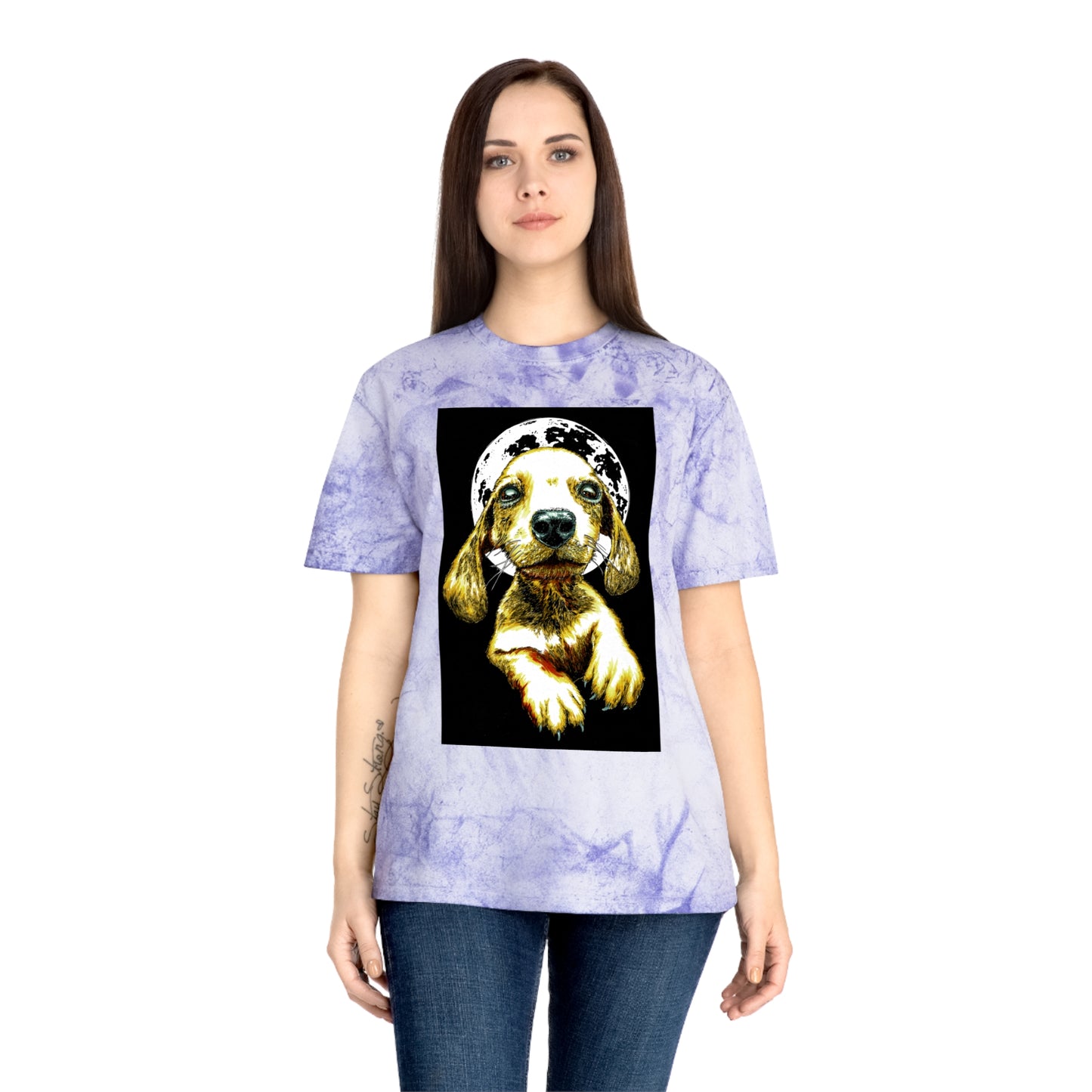 Unisex Color Blast Dog Graphic Pet Lover Tee