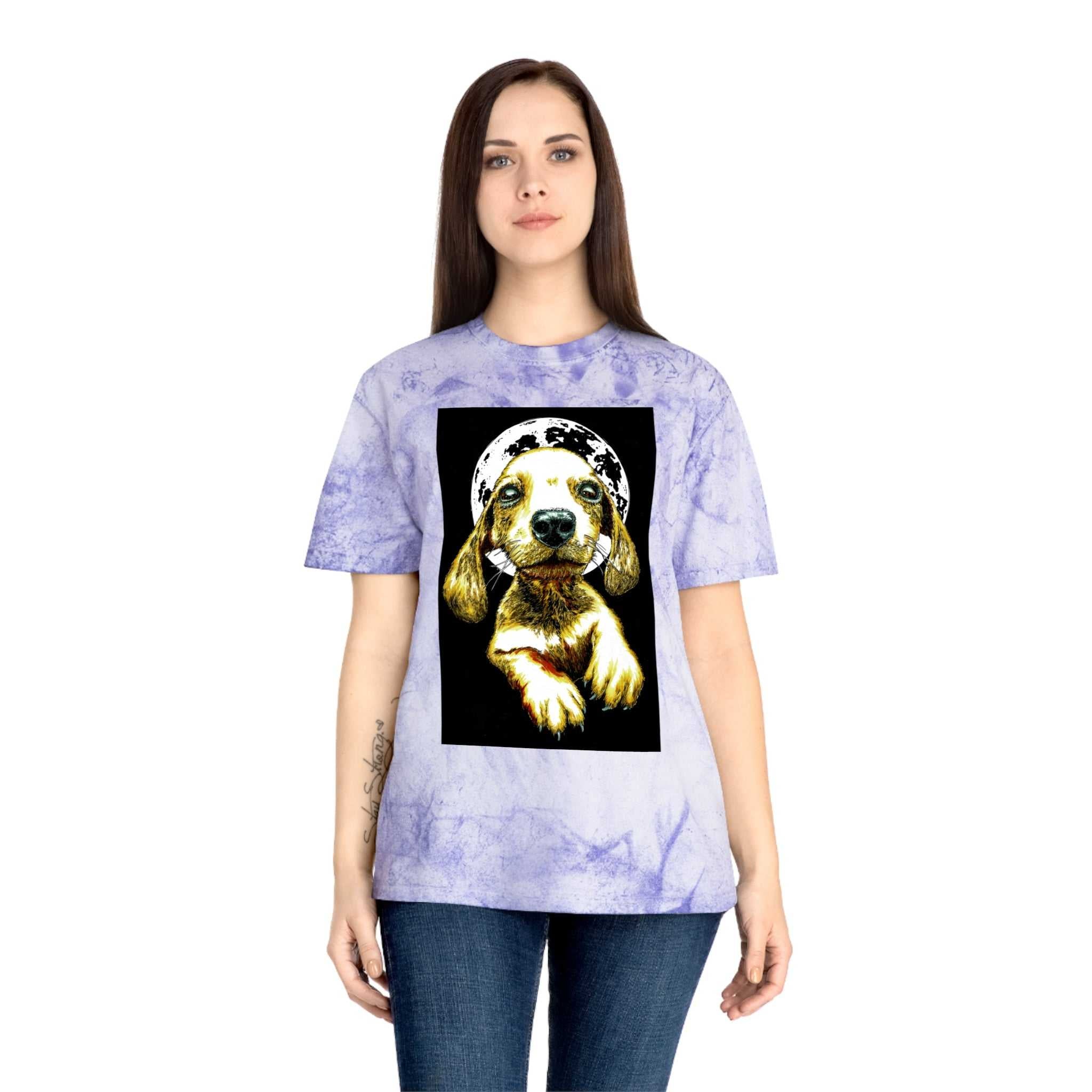 Unisex Color Blast Dog Graphic Pet Lover Tee