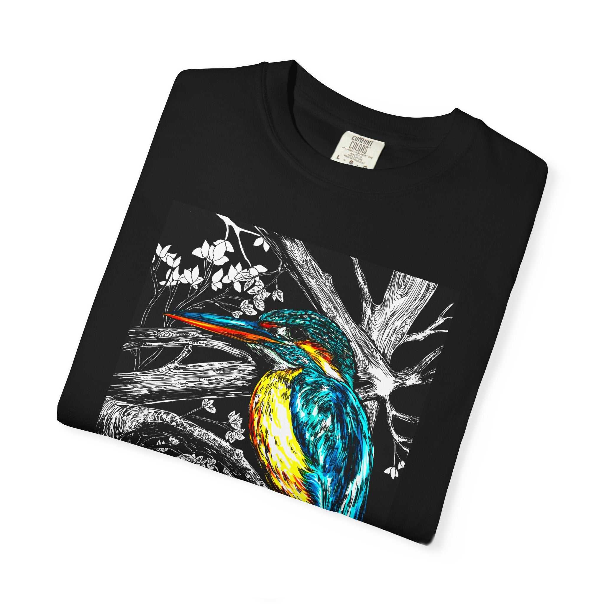 Discover the perfect shirt for nature lovers with our Kingfisher Graphic Unisex T-Shirt - Nature Lover's Tee. Stand out in style!