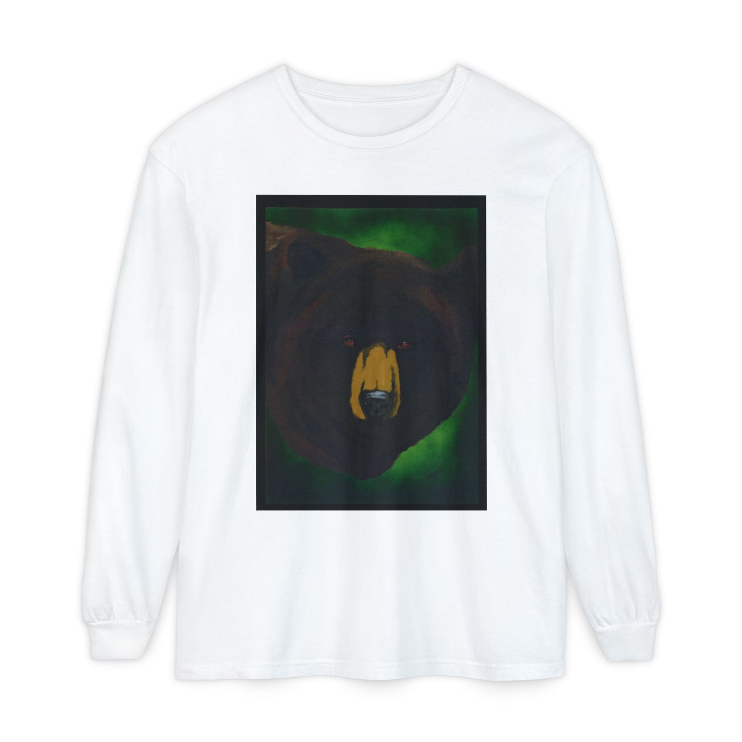 Brown Bear Portrait Long Sleeve Unisex T Shirt