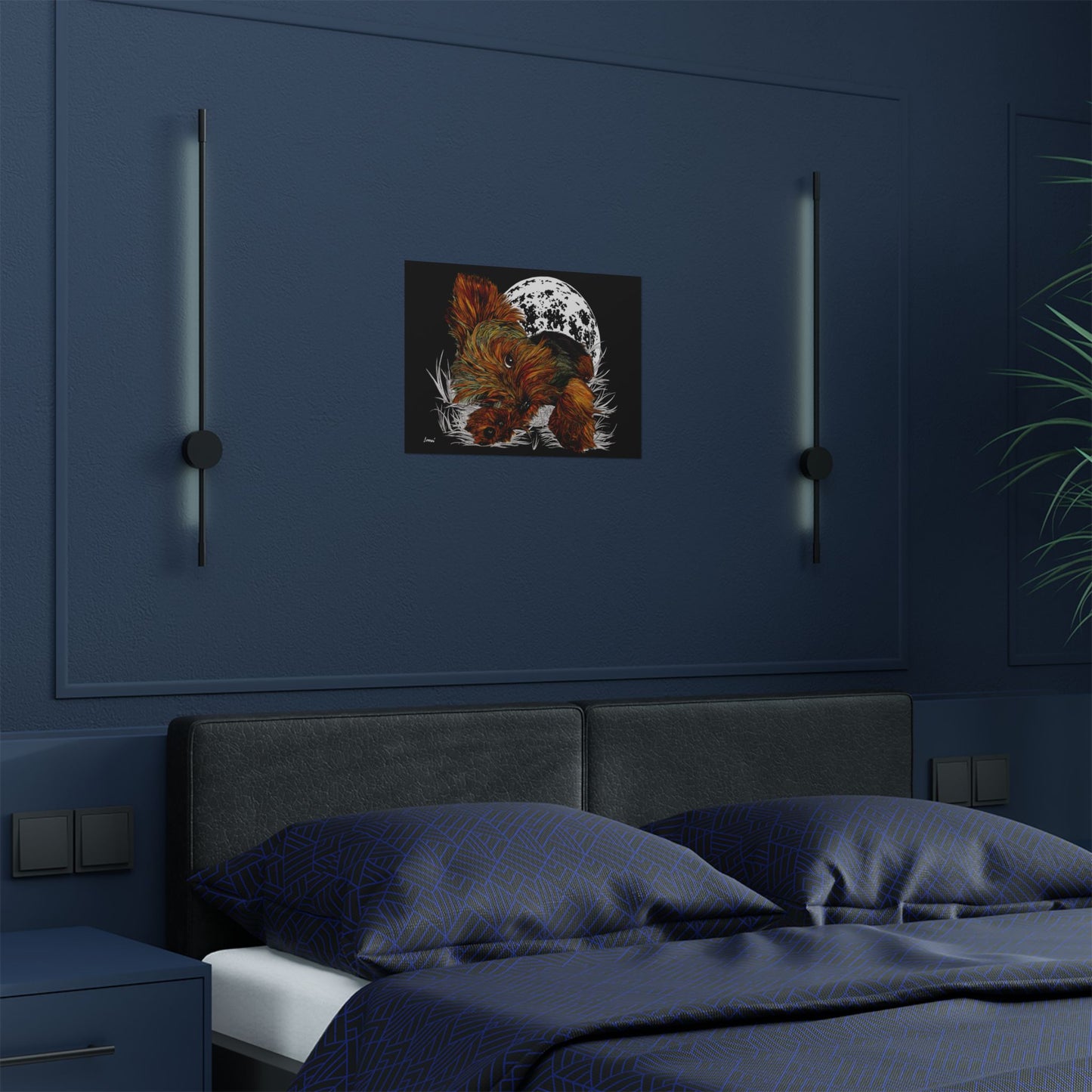 Yorkshire Terrier Satin Poster - 300gsm Art Print for Dog Lovers