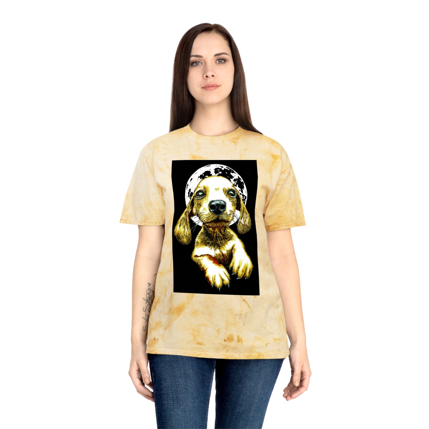 Unisex Color Blast Dog Graphic Pet Lover Tee