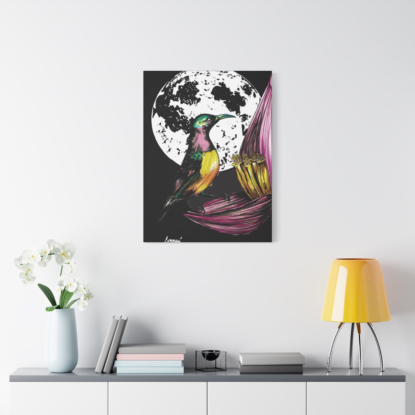 Hummingbird Wall Art Print of the Original, hand drawn