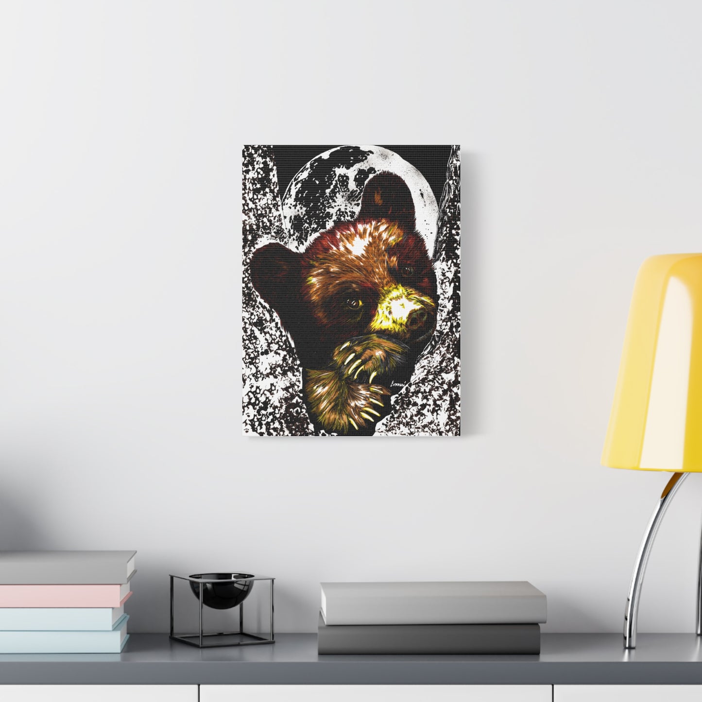 Brown Bear Cub Print of the Original, hand drawn wall art
