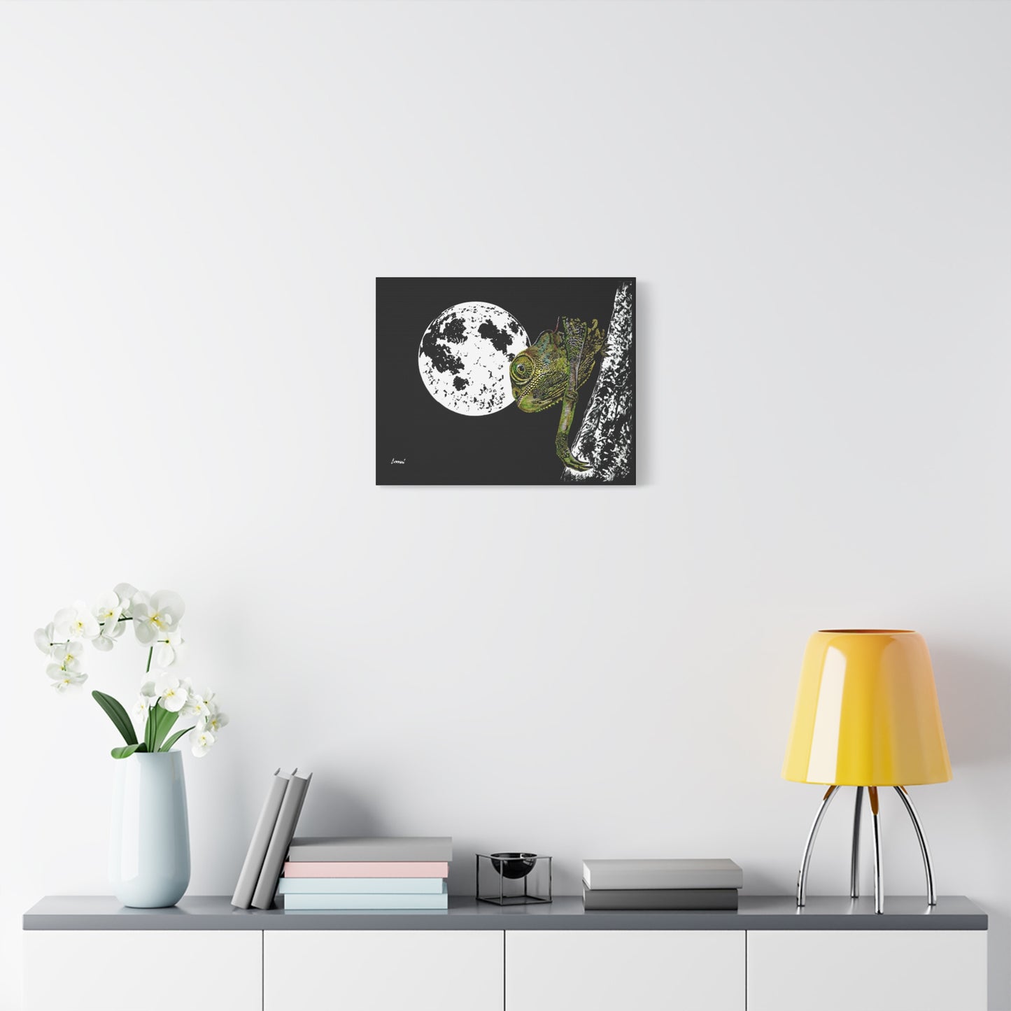 Chameleon Print of the Original, hand drawn wall art