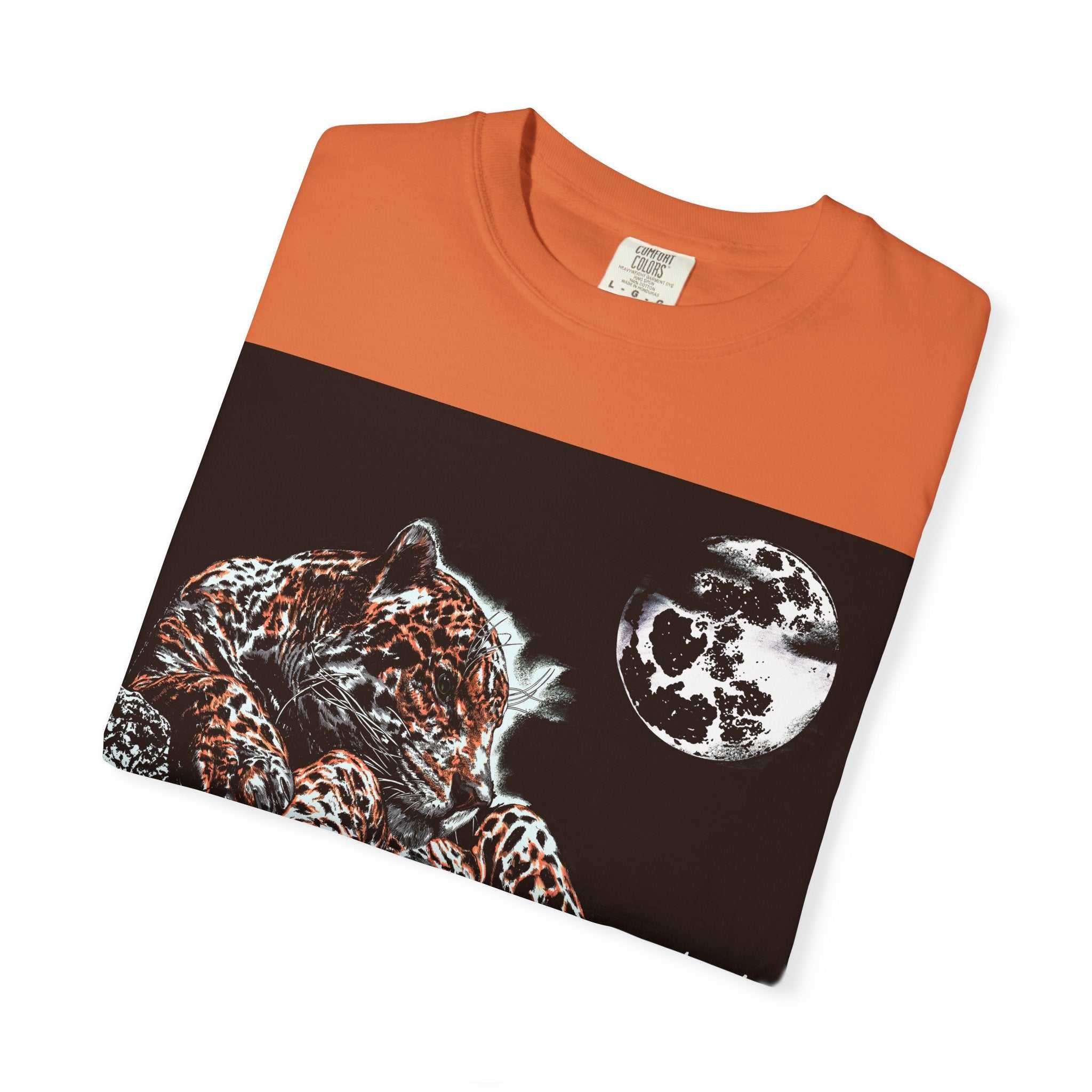 Moonlit Leopard Unisex Garment-Dyed T-Shirt