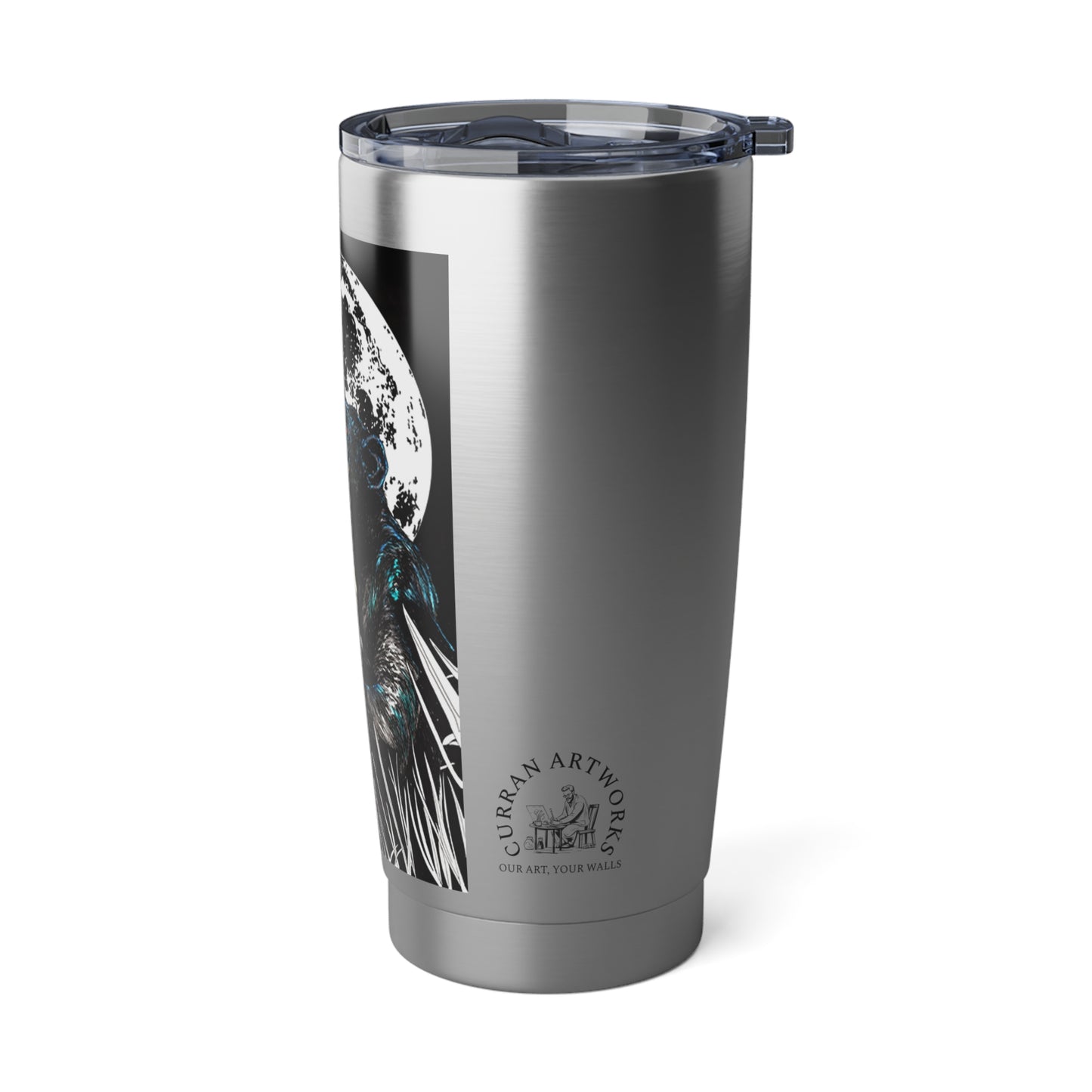 Gorilla Wall Art 20oz Tumbler, Travel Mug, Gift for Him/Her