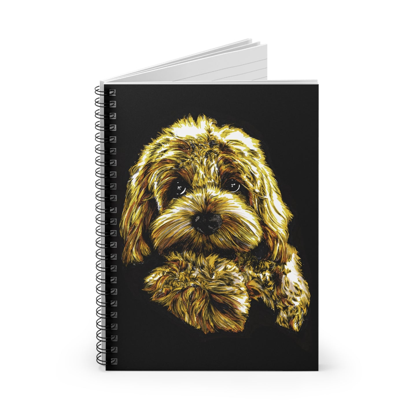 Goldendoodle Spiral Notebook - Ruled Line