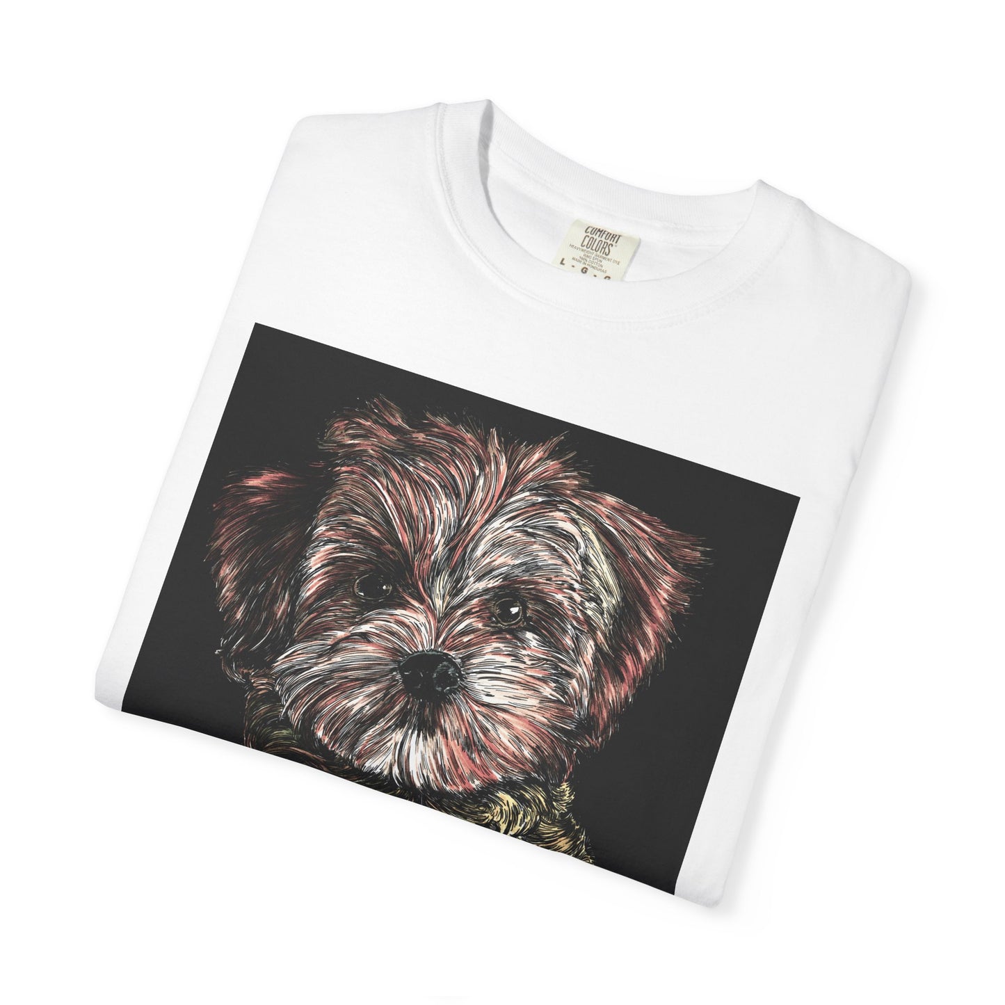 Puppy Art Unisex Garment-Dyed T-Shirt – Original Hand-Drawn