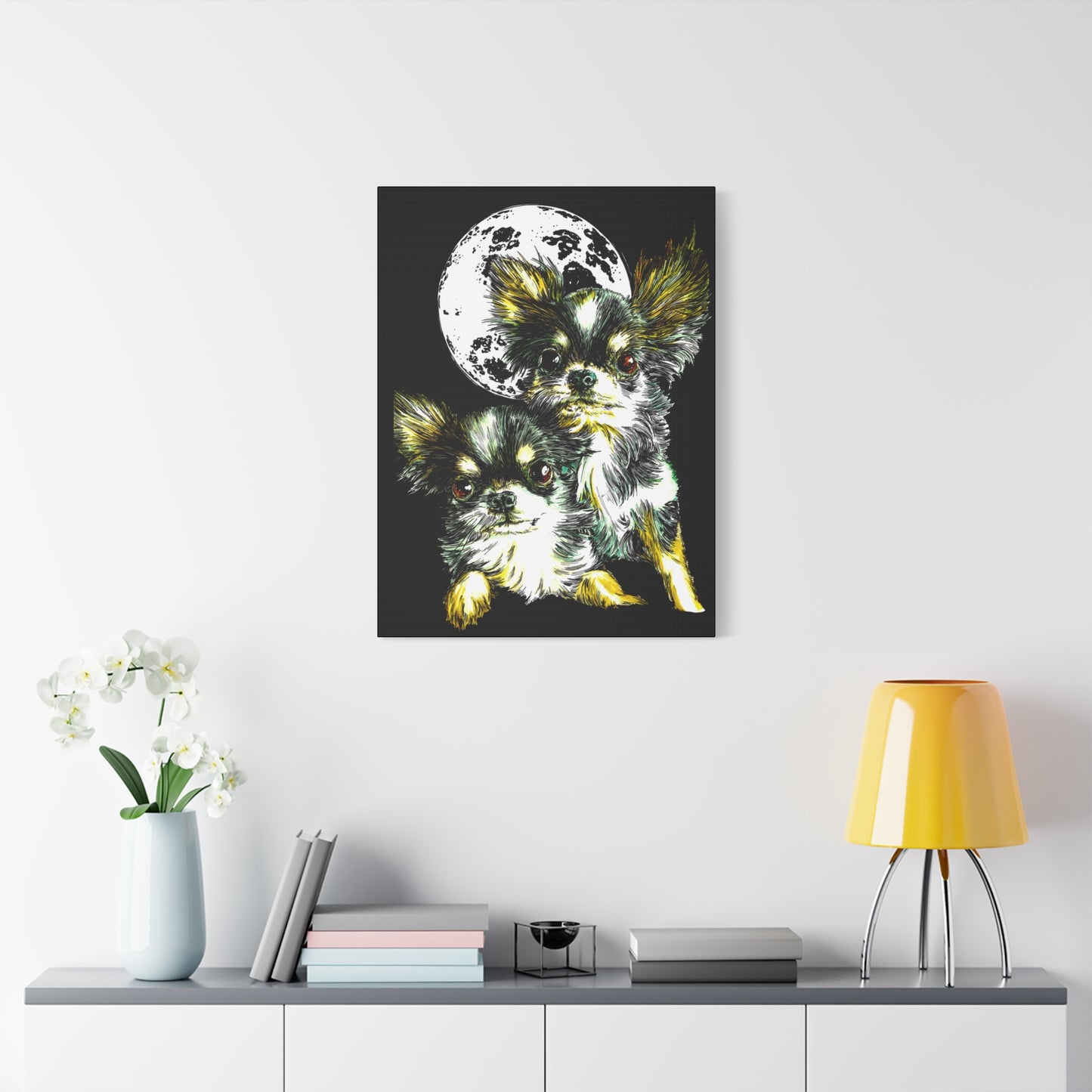 Chihuahuas Wall Art Print of the Original, hand drawn art