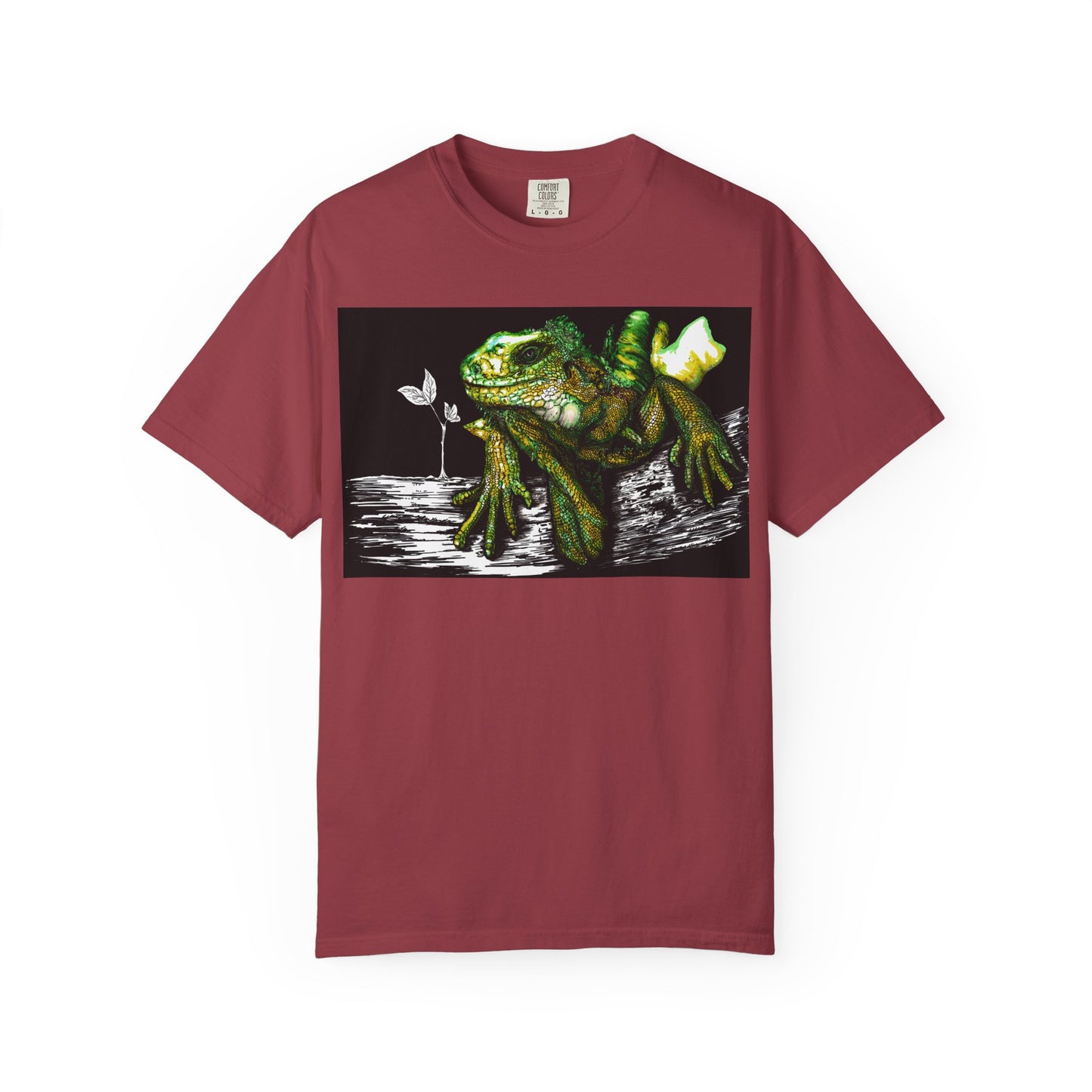 Iguana Unisex T-shirt - Hand Painted Art Design
