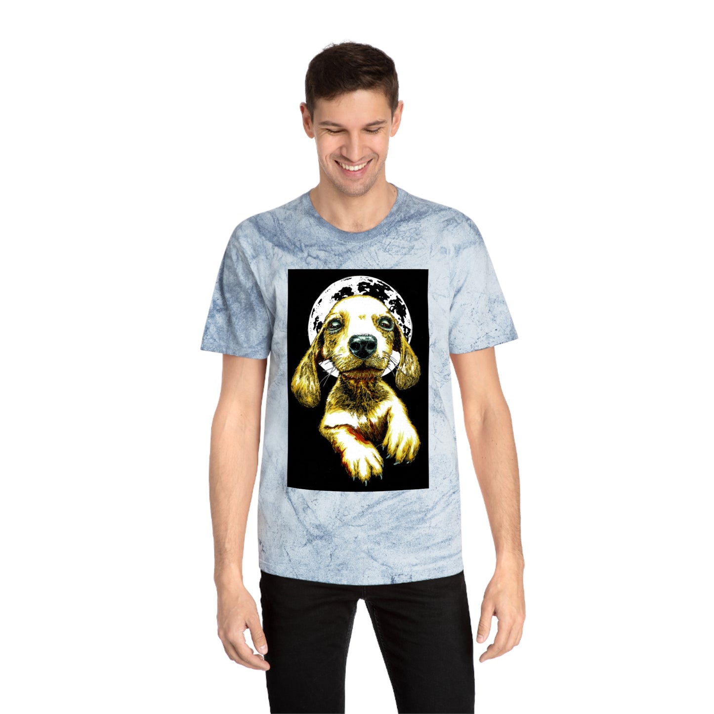 Unisex Color Blast Dog Graphic Pet Lover Tee