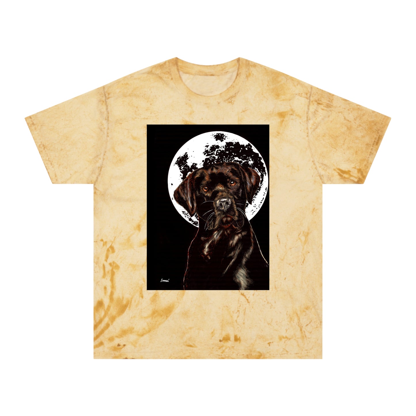 Chocolate Labrador T-Shirt - Artistic Dog Tee for Pet Lovers