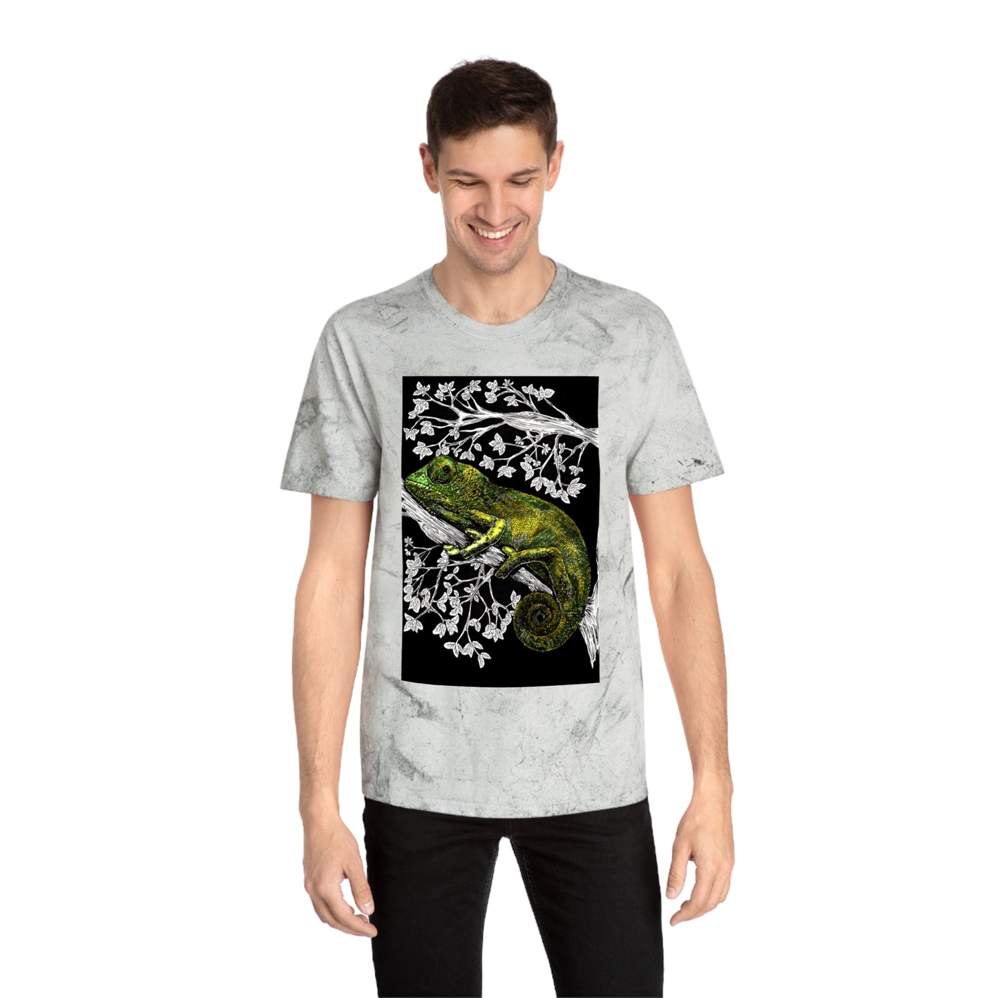 Chameleon Color Blast T-Shirt - Vibrant Nature-Inspired Tee