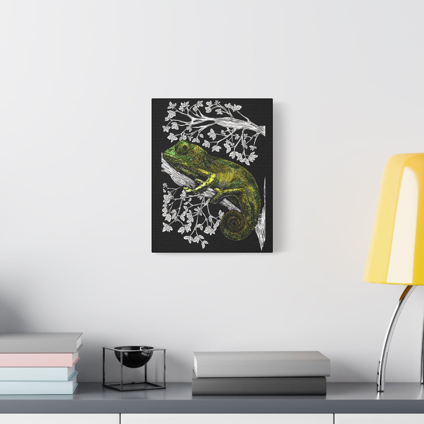 Chameleon in Tree Wall Art Print of the Original wall art