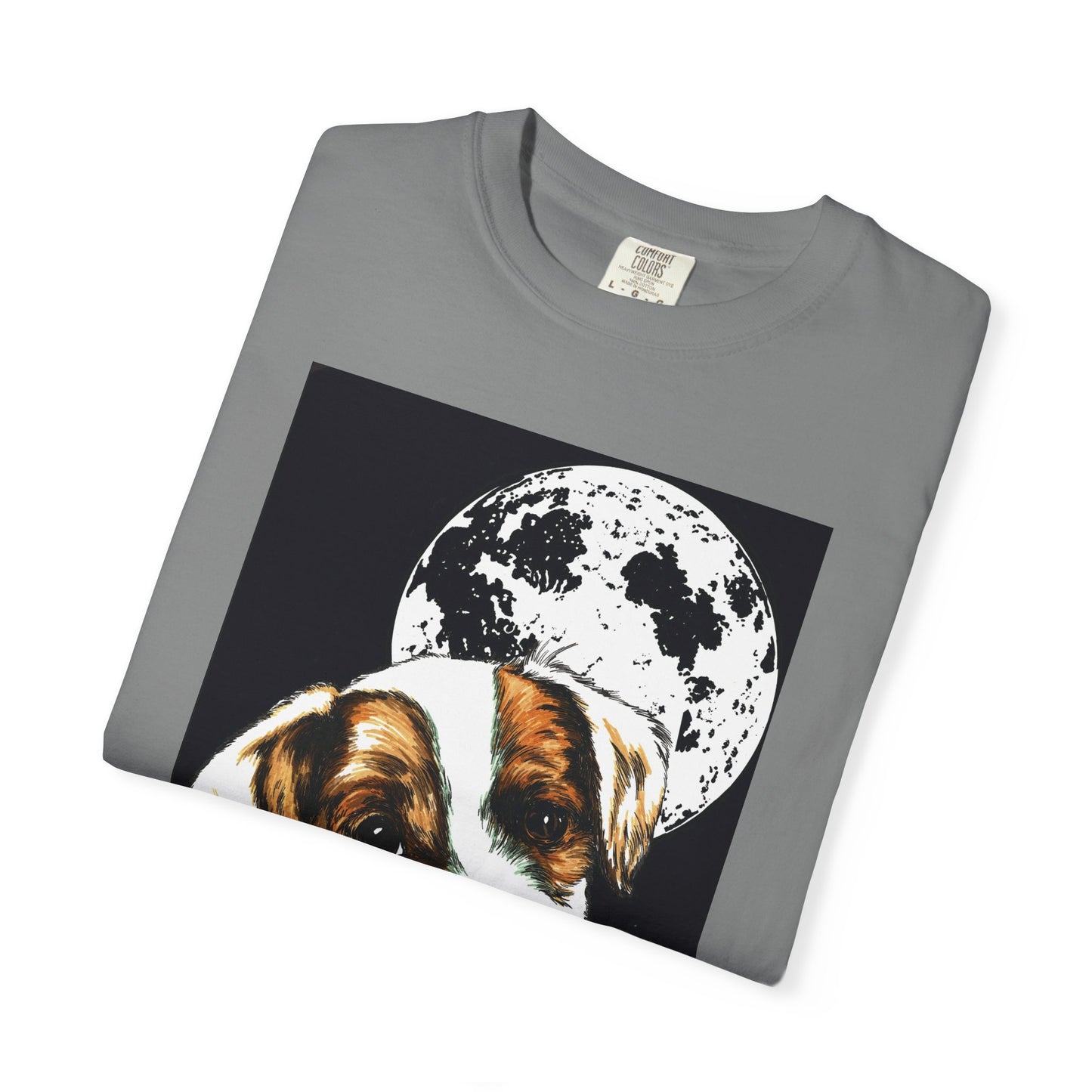 Moonlit Beagle Puppy Unisex Garment-Dyed T-shirt – Perfect for Animal Lovers