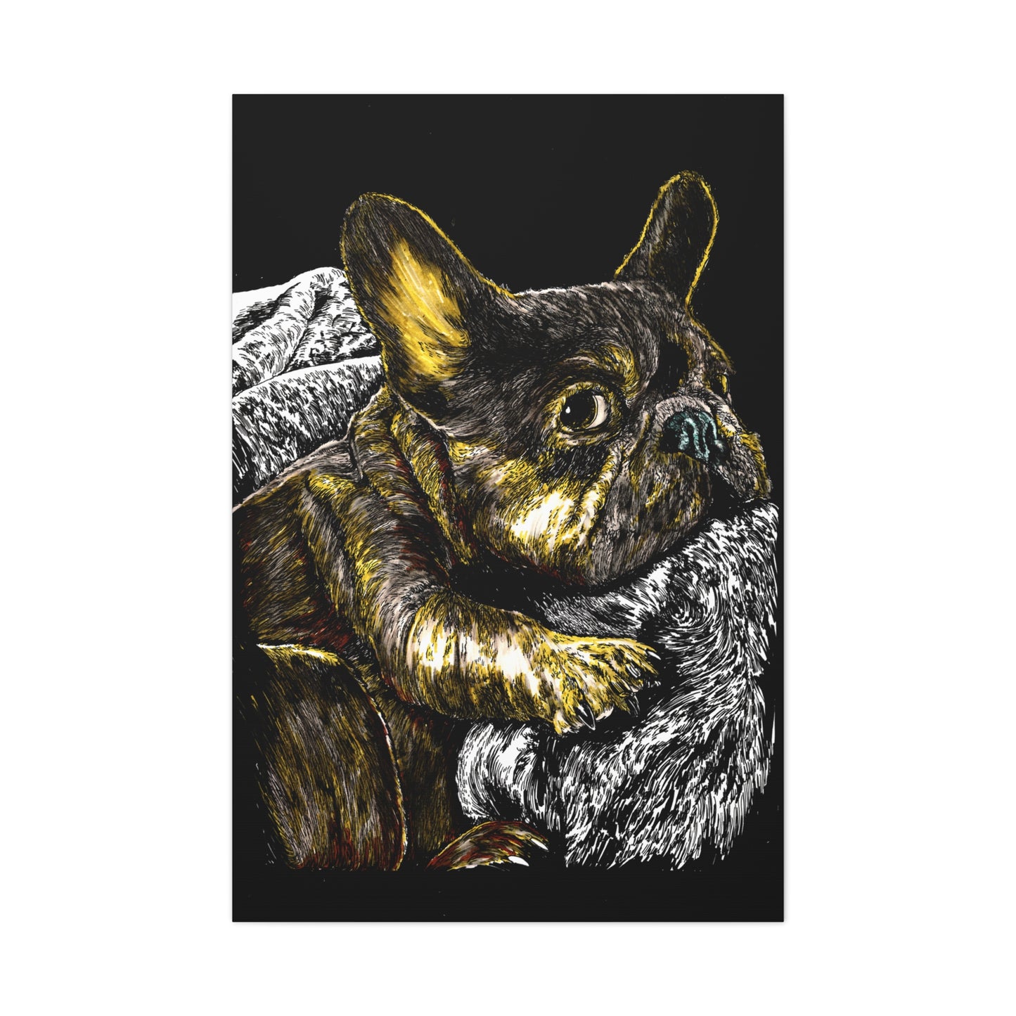 French Bulldog Canvas Wall Art Print of the Original,