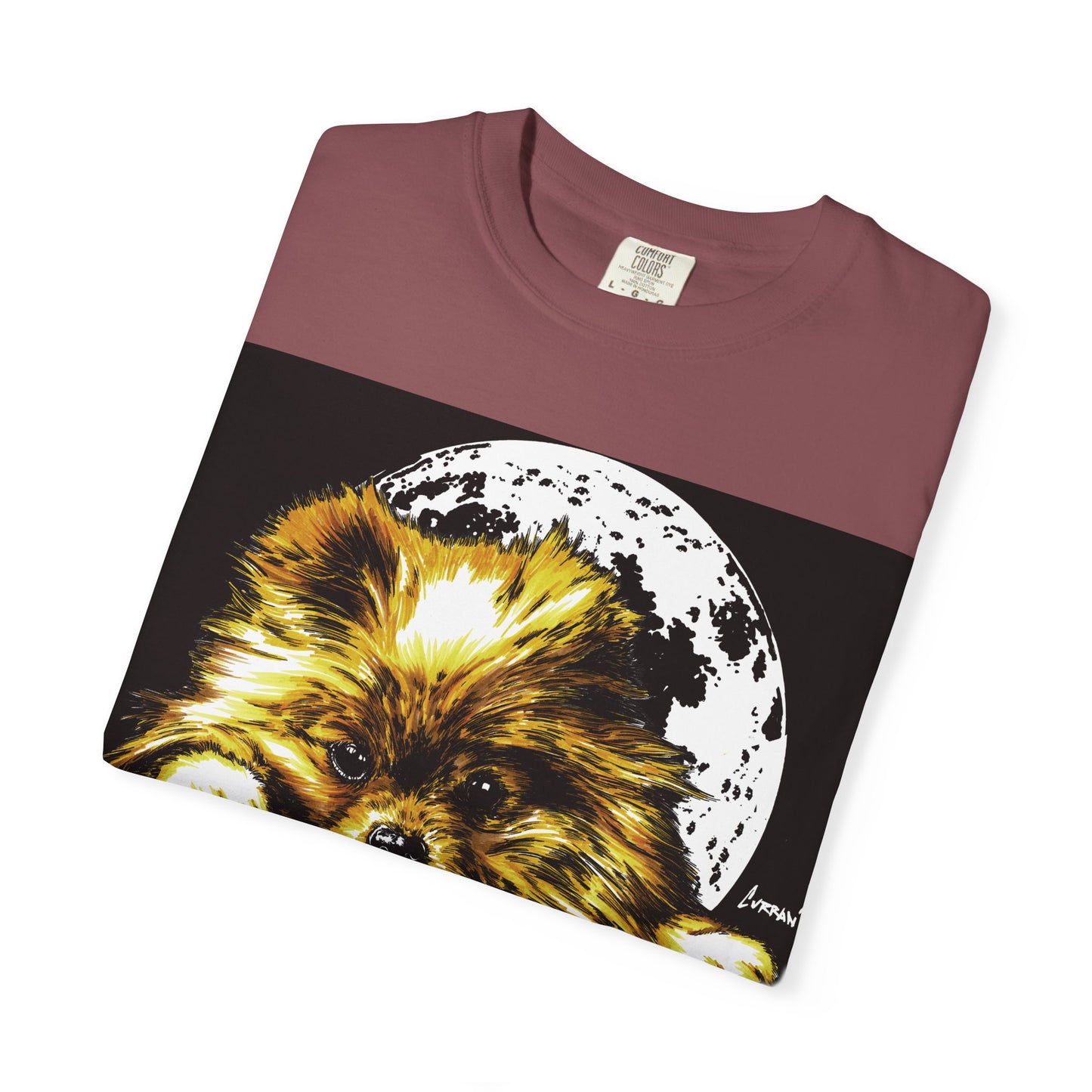 Pomeranian Unisex T-shirt - Hand Painted Art Design