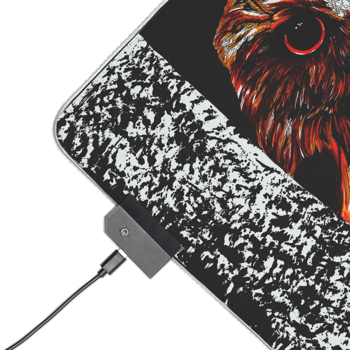 LED Owl Gaming Mouse Pad - Illuminated Design with Owl