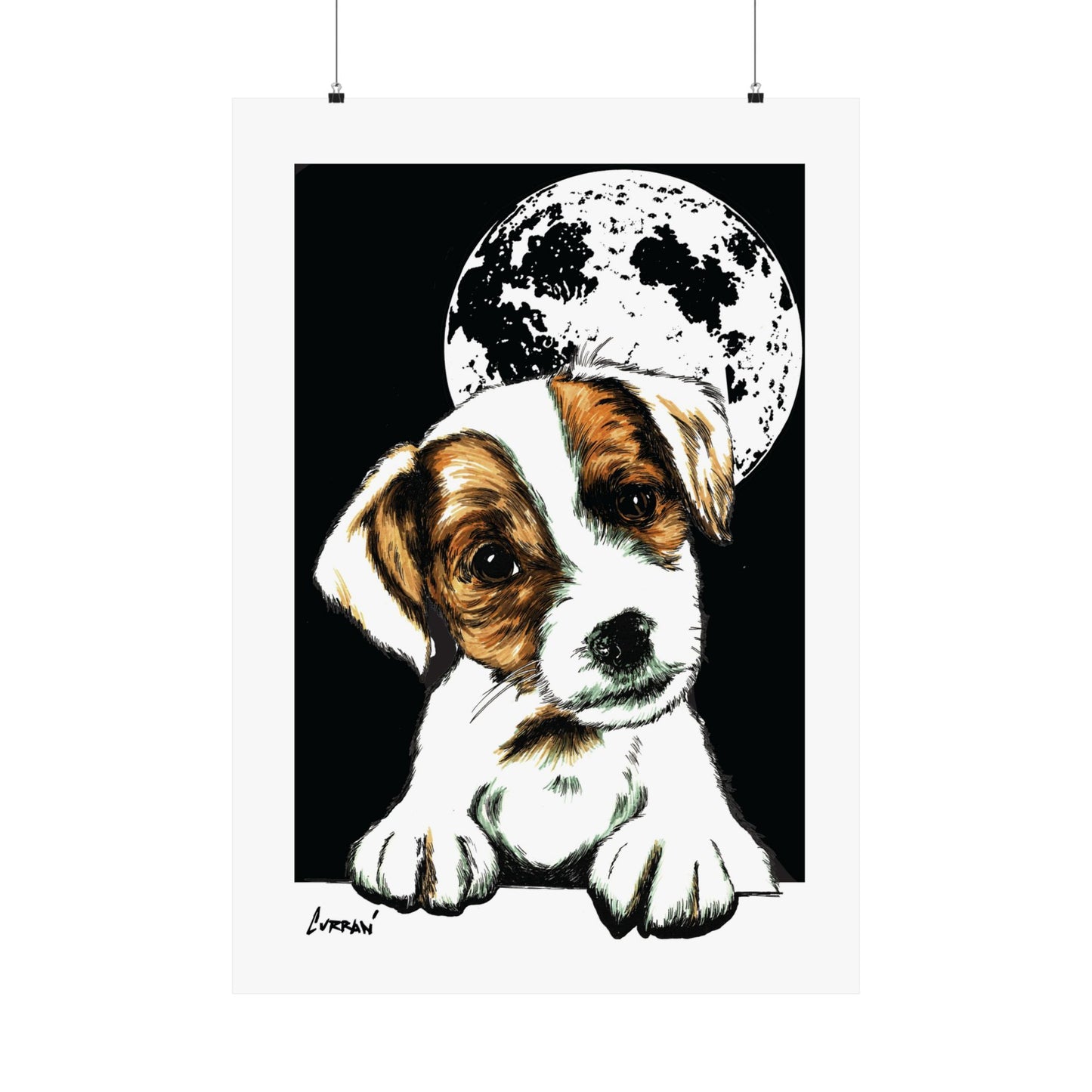 Adorable Beagle Satin Poster - Perfect for Animal Lovers