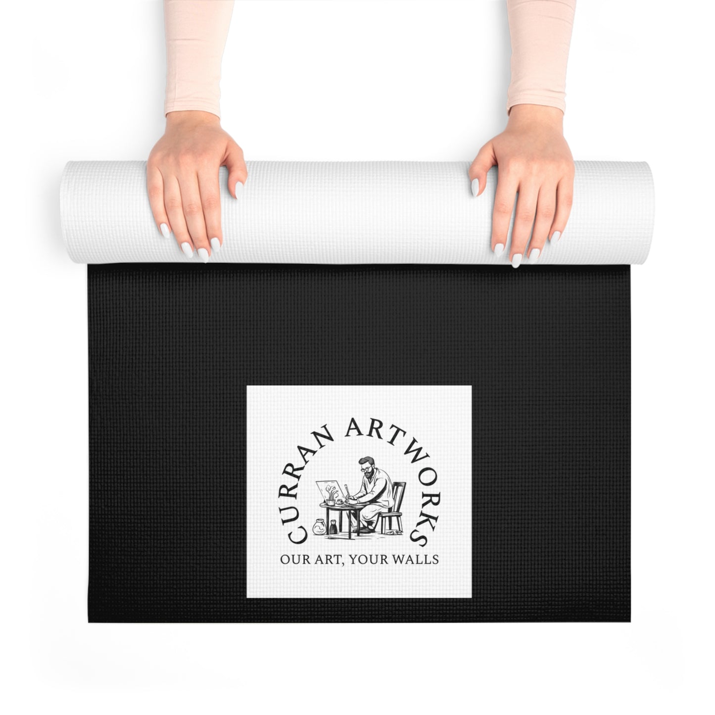 Goldendoodle Yoga Mat, Artistic Yoga Mat, Dog Lover Yoga Mat