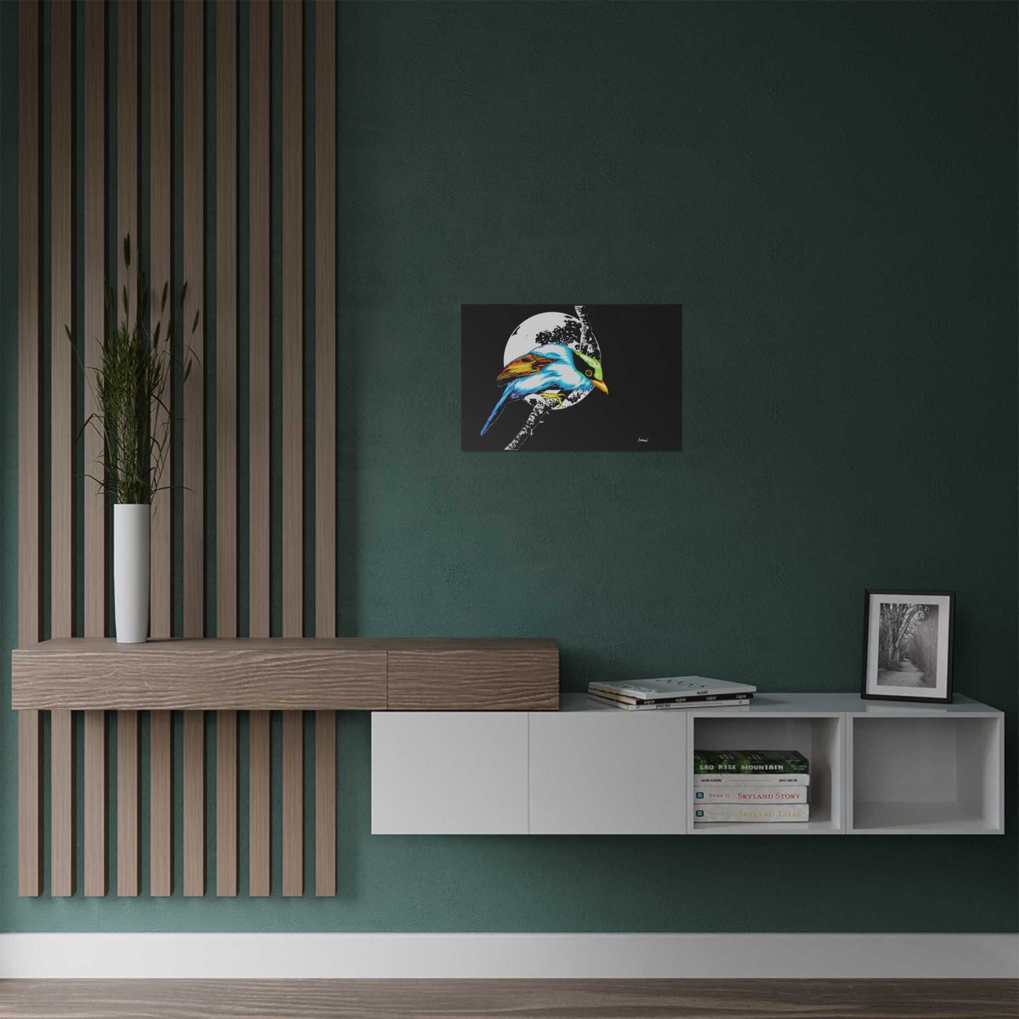 Bring nature's beauty into your space with our Vibrant Bird Satin Poster - Wall Art Print for Nature Lovers. Elevate your walls now!