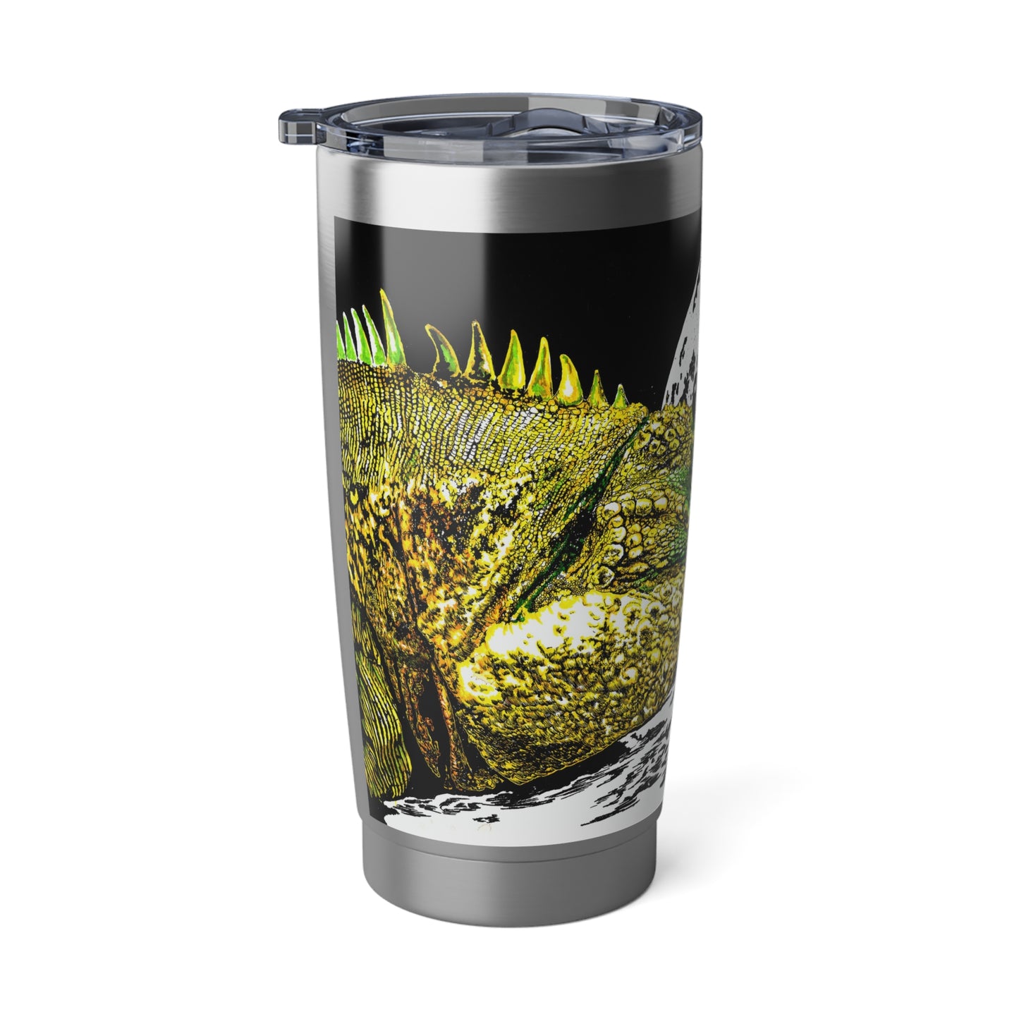 Reptile Wall Art 20oz Tumbler, Original Hand Drawn Travel Mug, Gift for Him or Her, Vagabond Cup, Serpent Decor, Lizard Lover Present