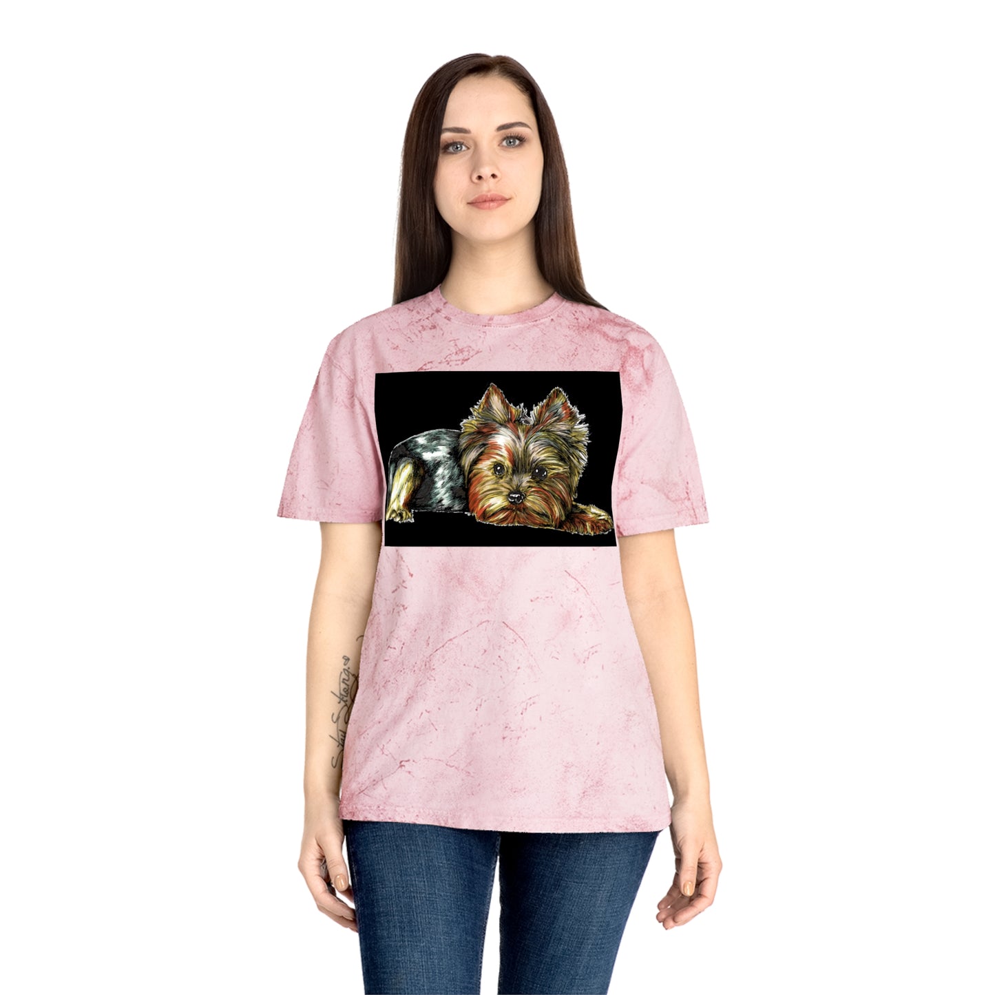 Yorkie Terrier Color Blast T-Shirt - Stylish Pet Apparel for Animal Enthusiasts
