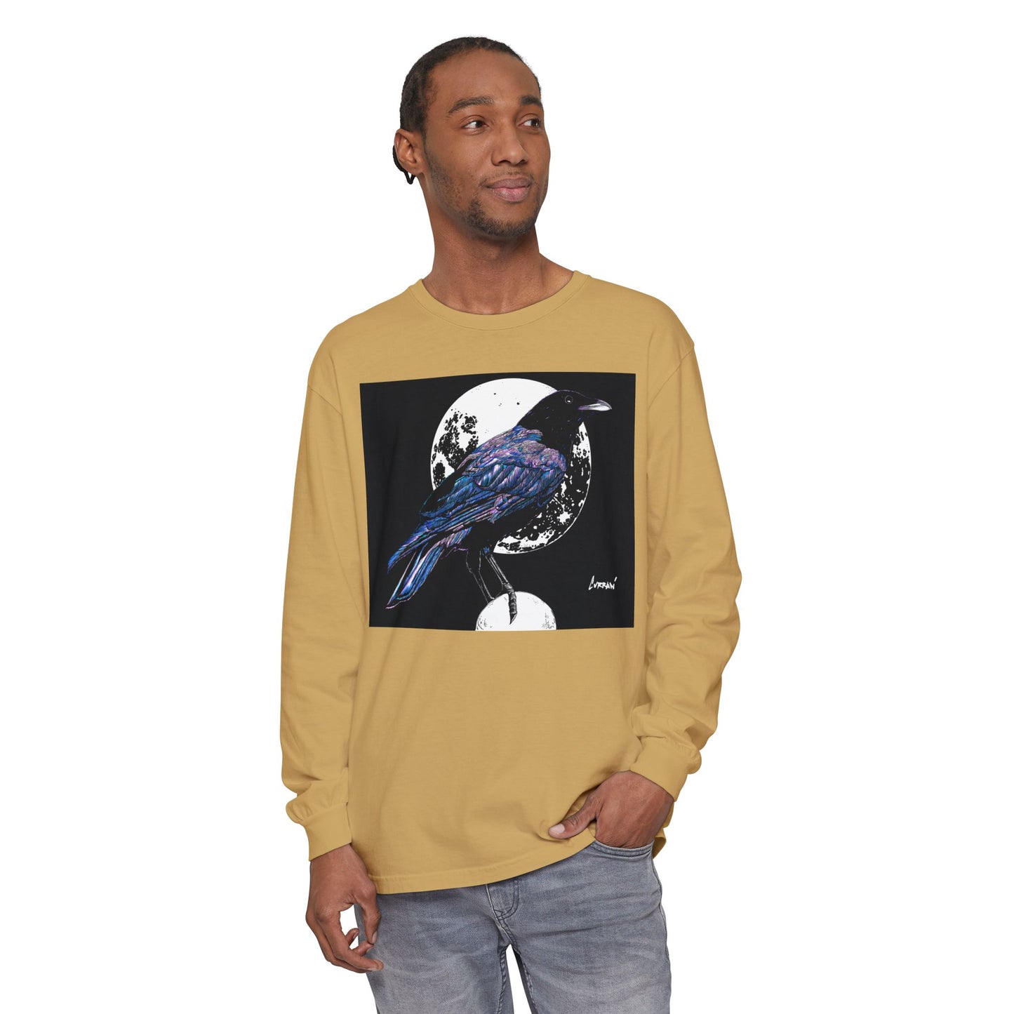 Mystical Crow Long Sleeve T Shirt Unisex
