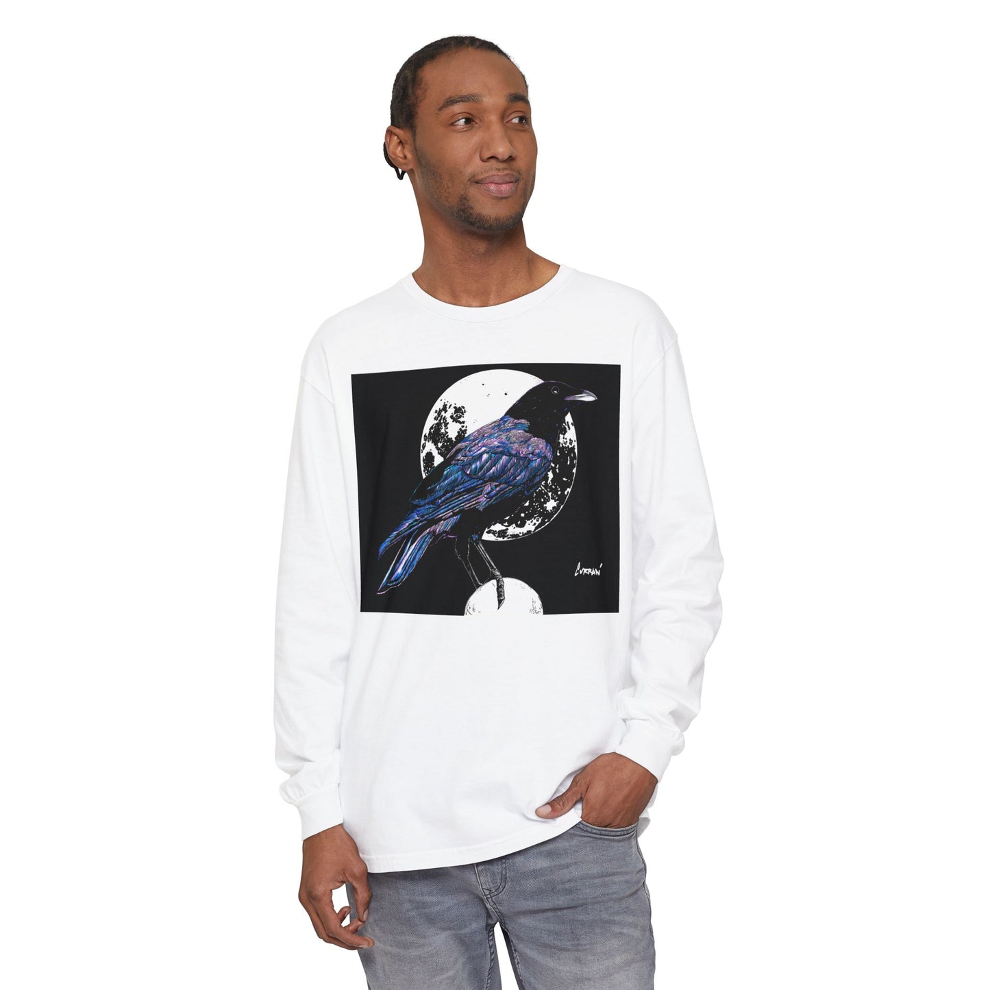 Mystical Crow Long Sleeve T Shirt Unisex