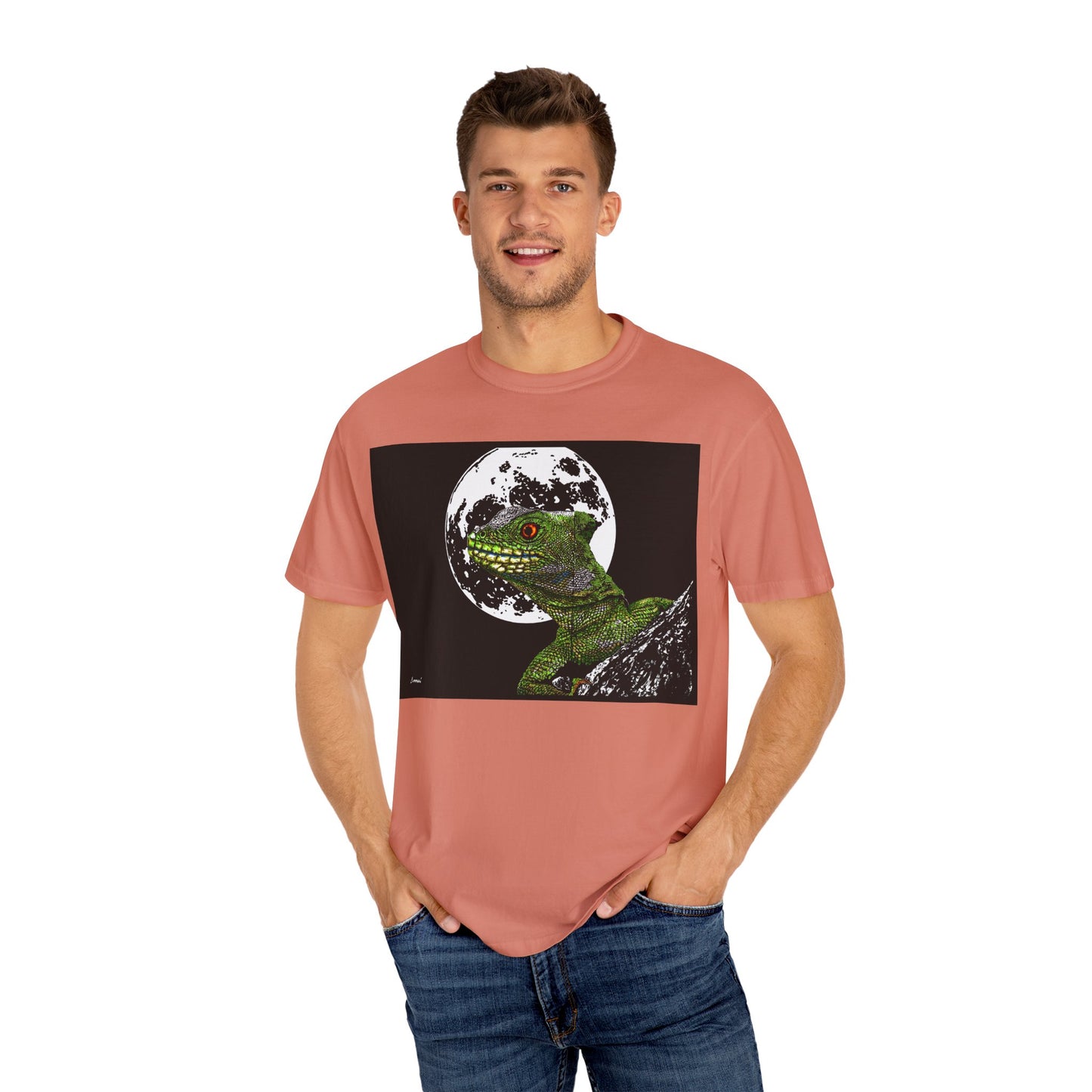 Moonlit Gecko Graphic Unisex T-Shirt