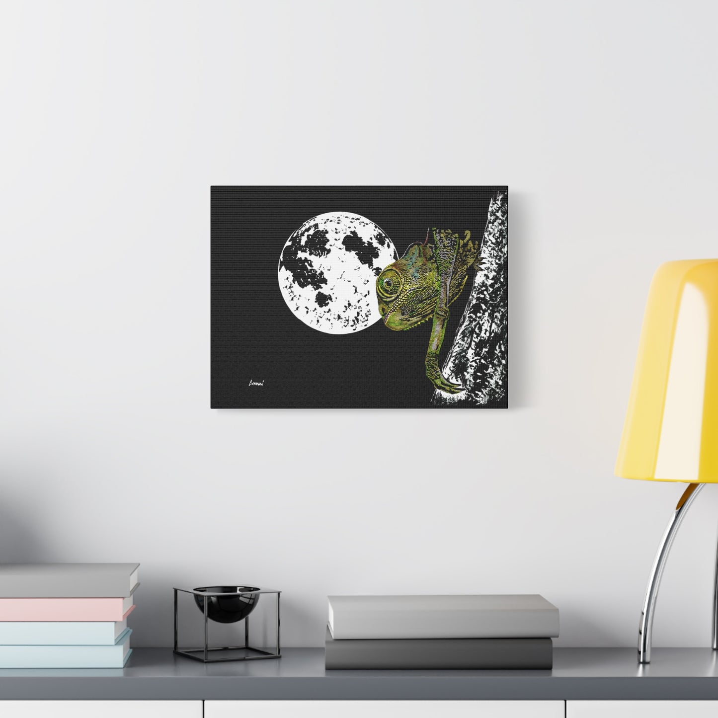 Chameleon Print of the Original, hand drawn wall art