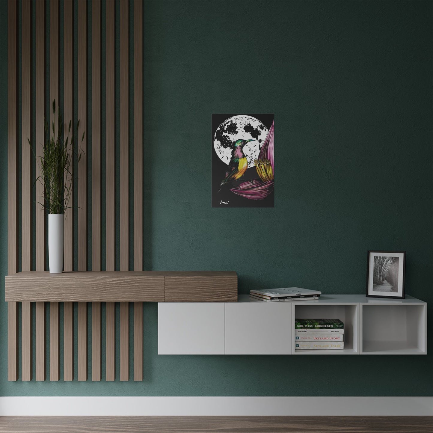 Vibrant Bird Satin Poster - 300gsm Art Print for Nature Lovers