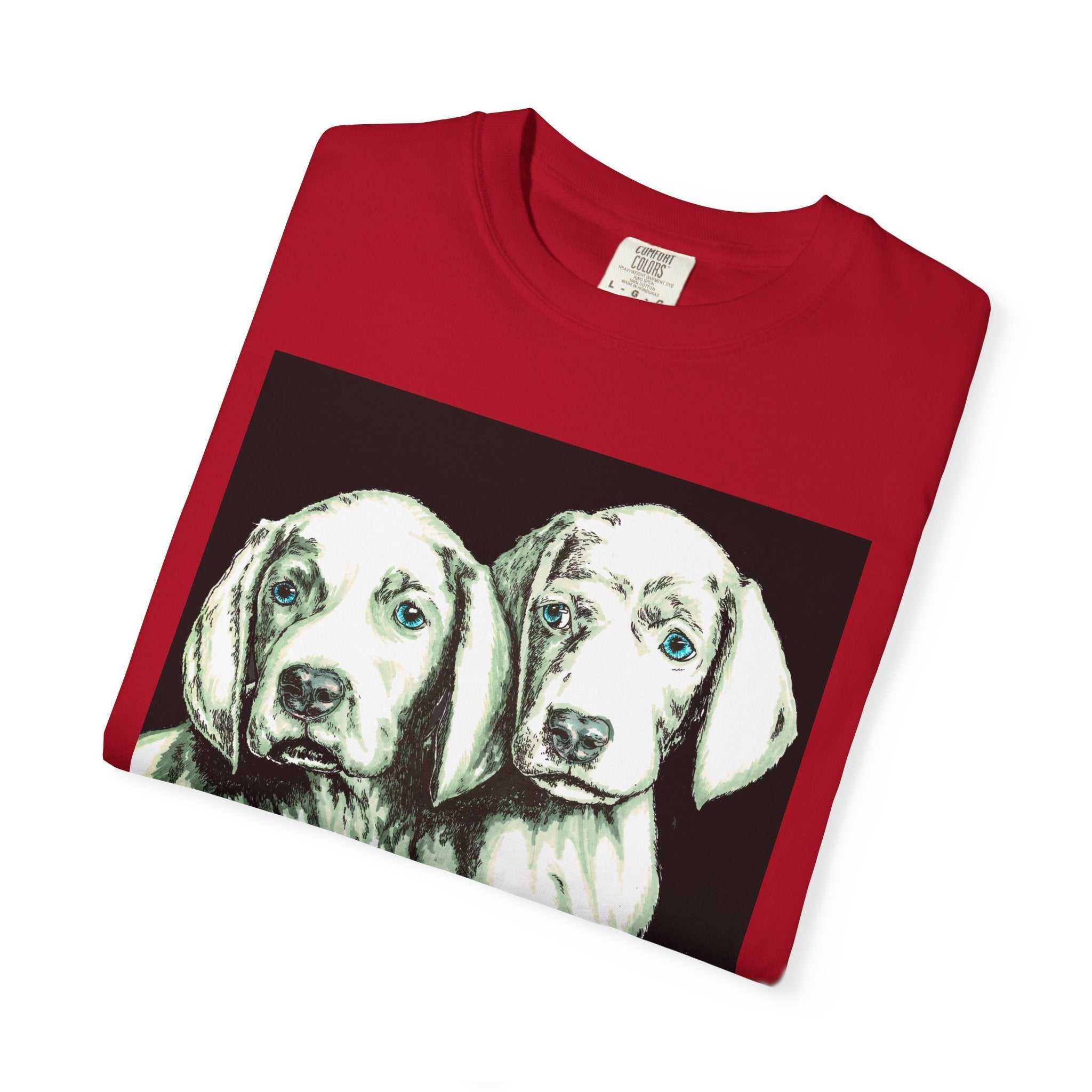 Fall in love with our Puppy Love Unisex Tee featuring the Hand Drawn Original Art. Perfect for dog and pet lovers everywhere!